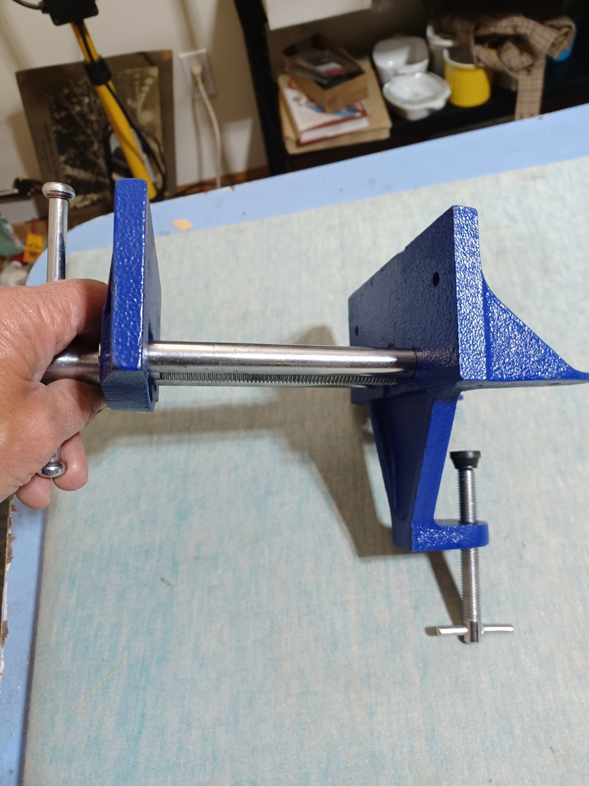 Central Forge 6″ Economy Carpenters Vise w/ Clamp #95203 Wood Shop Woodworking