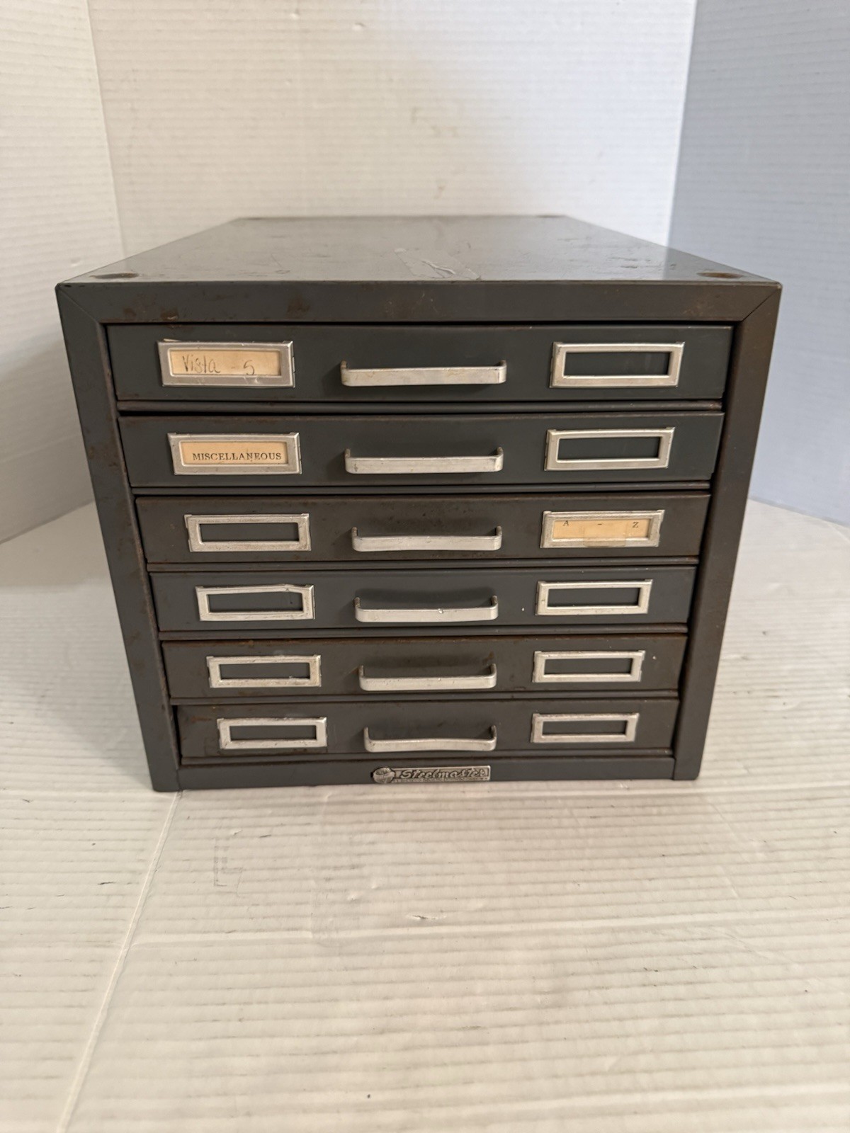 6 Drawer Steelmaster Flat File Organizer 1950s