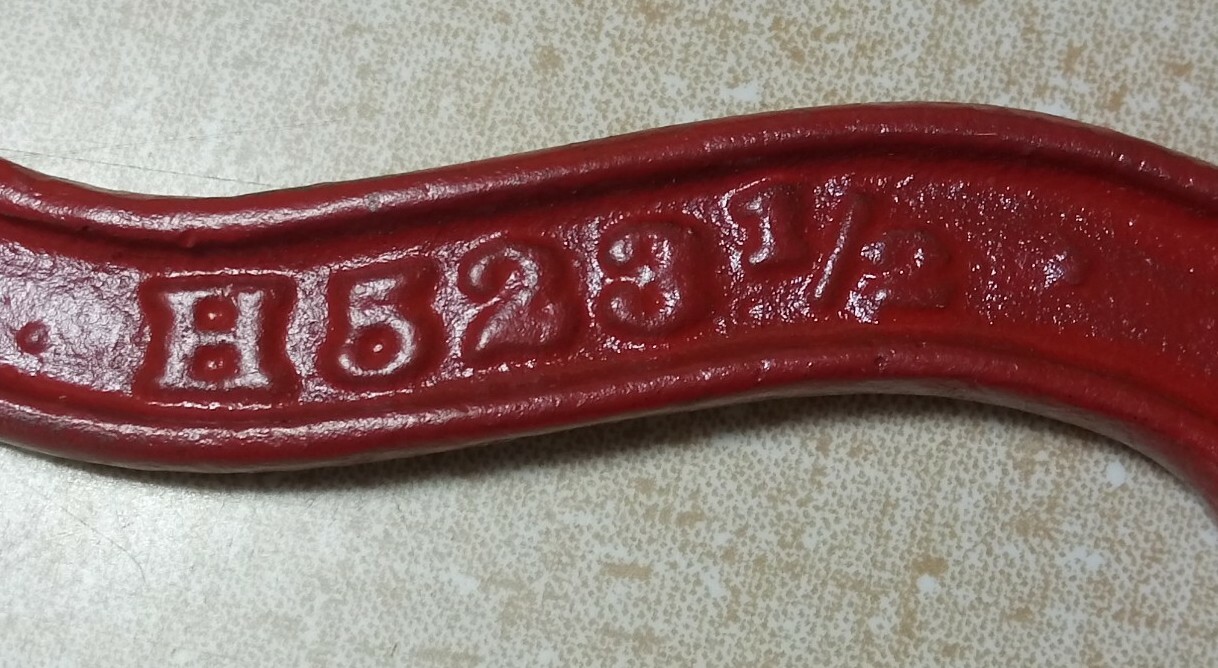 Antique IH H523 1/2 Tractor Farm Implement Plow Square Head Wrench Tool