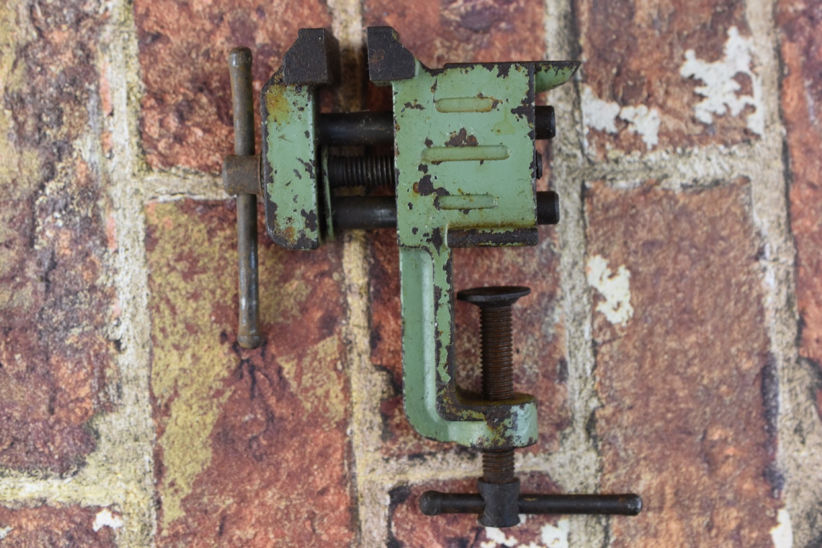 Old vice clamp metal work with anvil Jewelers Watchmakers tool VTG