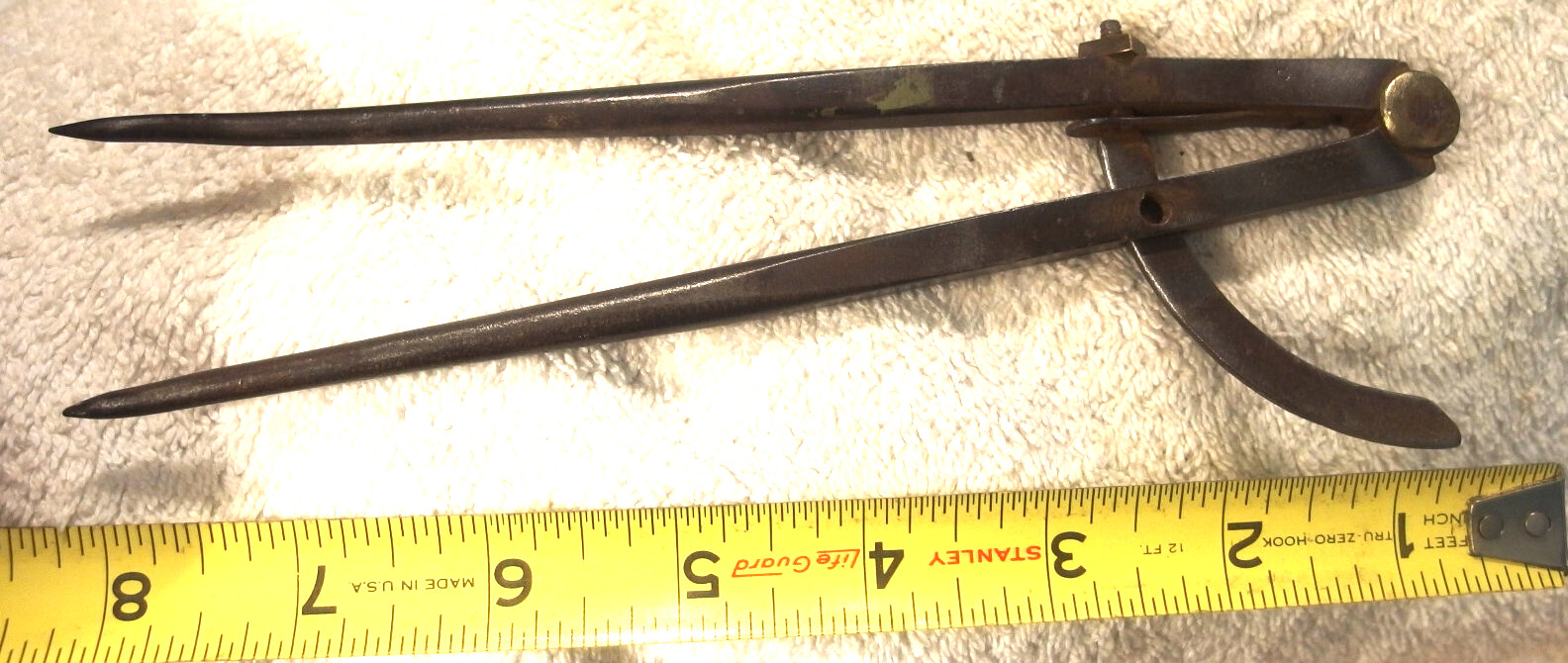 8″ antique P S & W Peck Stow & Wilcox 8 Wing Divider machinist VTG tool