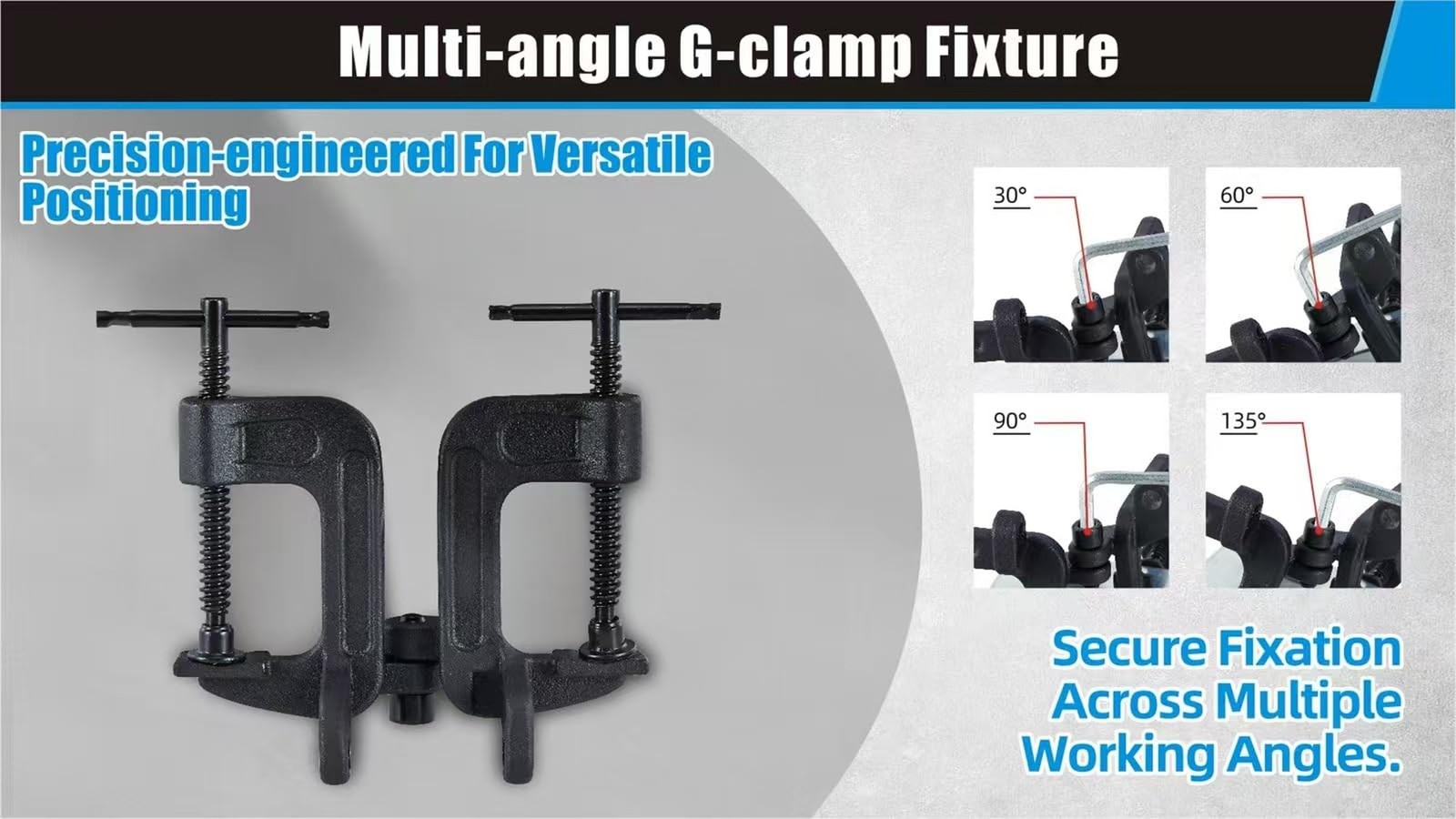 90 Degree Right Angle Coerner Clamp,G-Angle Clamps with Adjustable Positionin…