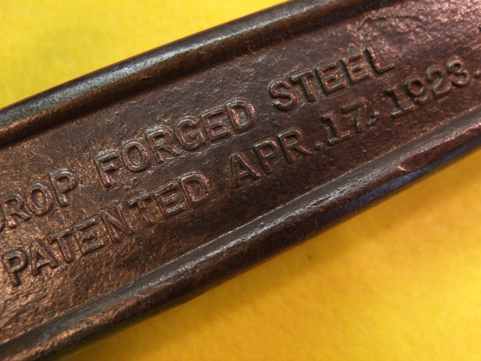 VINTAGE “GELLMAN” 12″ NUMBER 121 ADJ. END WRENCH