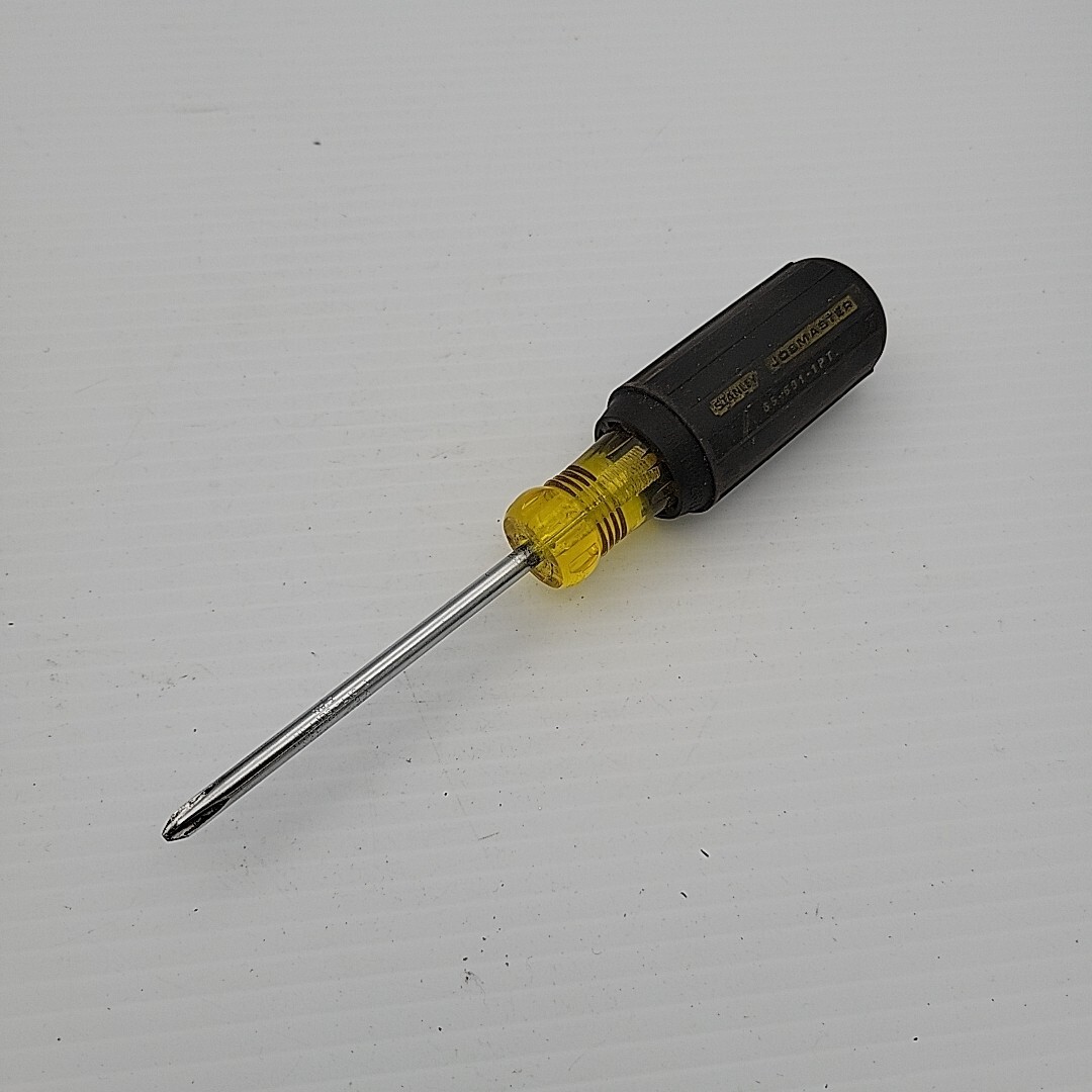 Vintage STANLEY #1 Phillips Screwdriver 65-901 USA 7″ Long w/ Rubber Grip