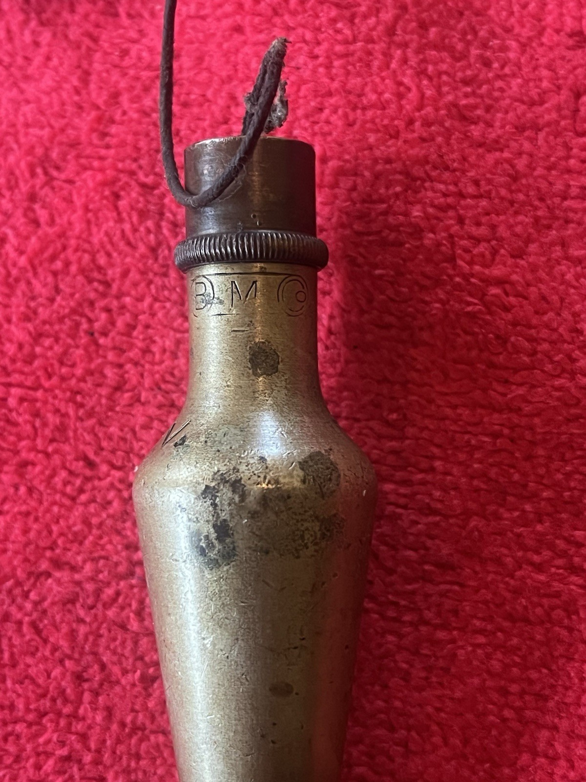 Braunsdorf Mueller Co. Plumb Bob Solid Brass Elizabeth NJ 5.26 oz 1890’s-1927