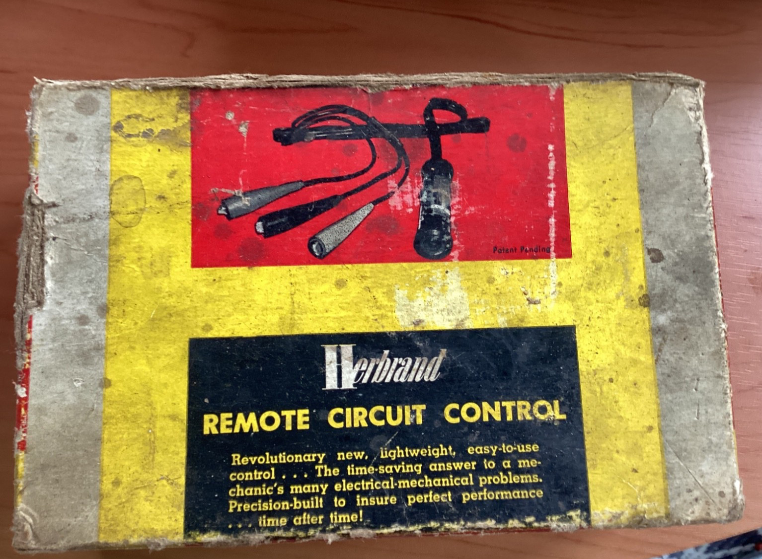 Vintage 1950’s Herbrand Tools HT-606 Remote Circuit Control Starter Switch w/Box
