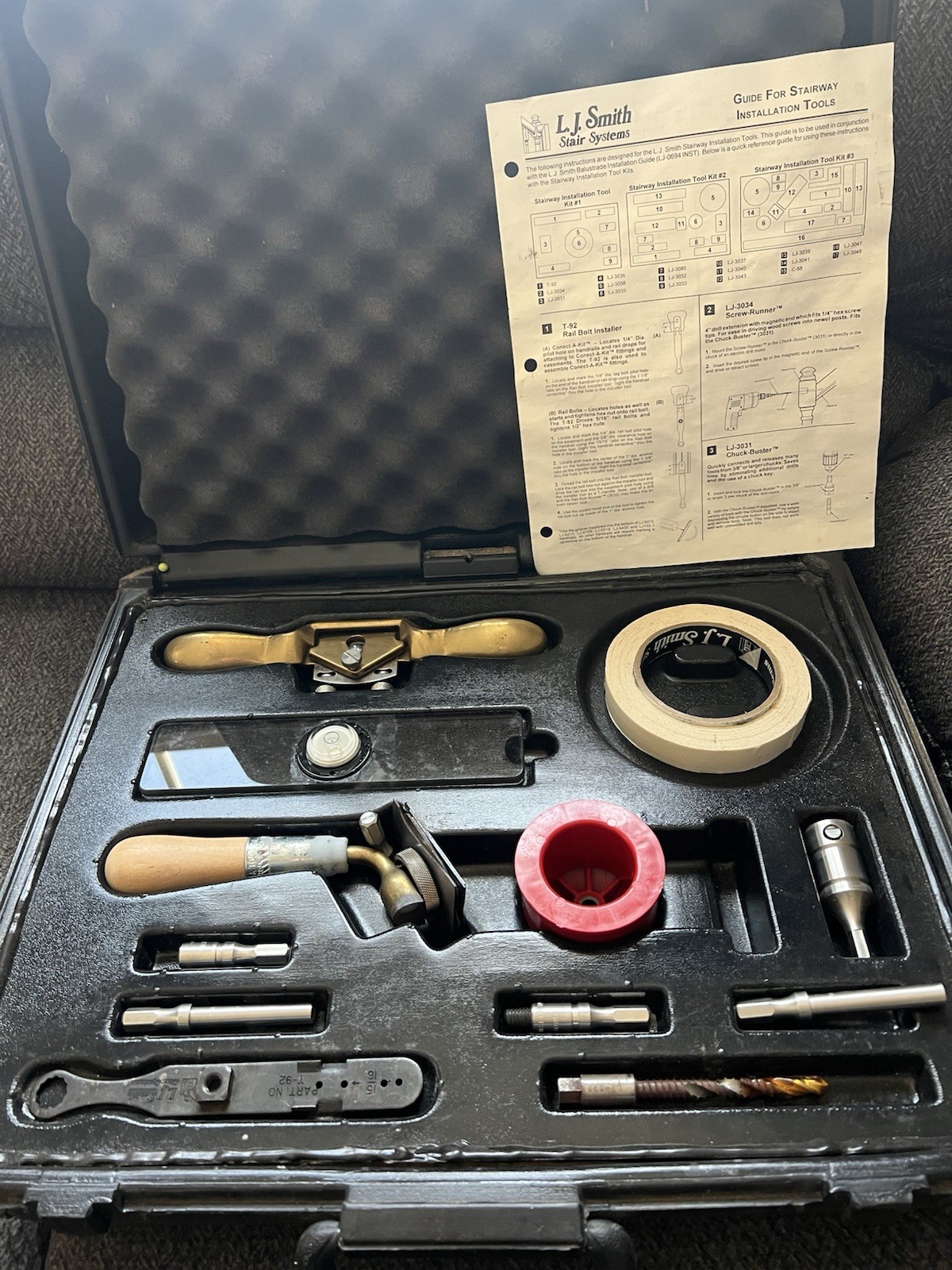 LJ Smith stairway install installation Tool kit 2