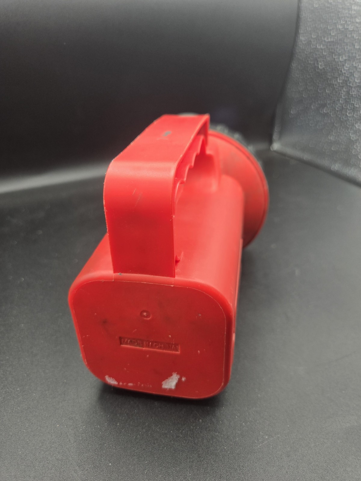 Vintage Red Handheld Flashlight Lantern Battery Powered Camping Emergency Light