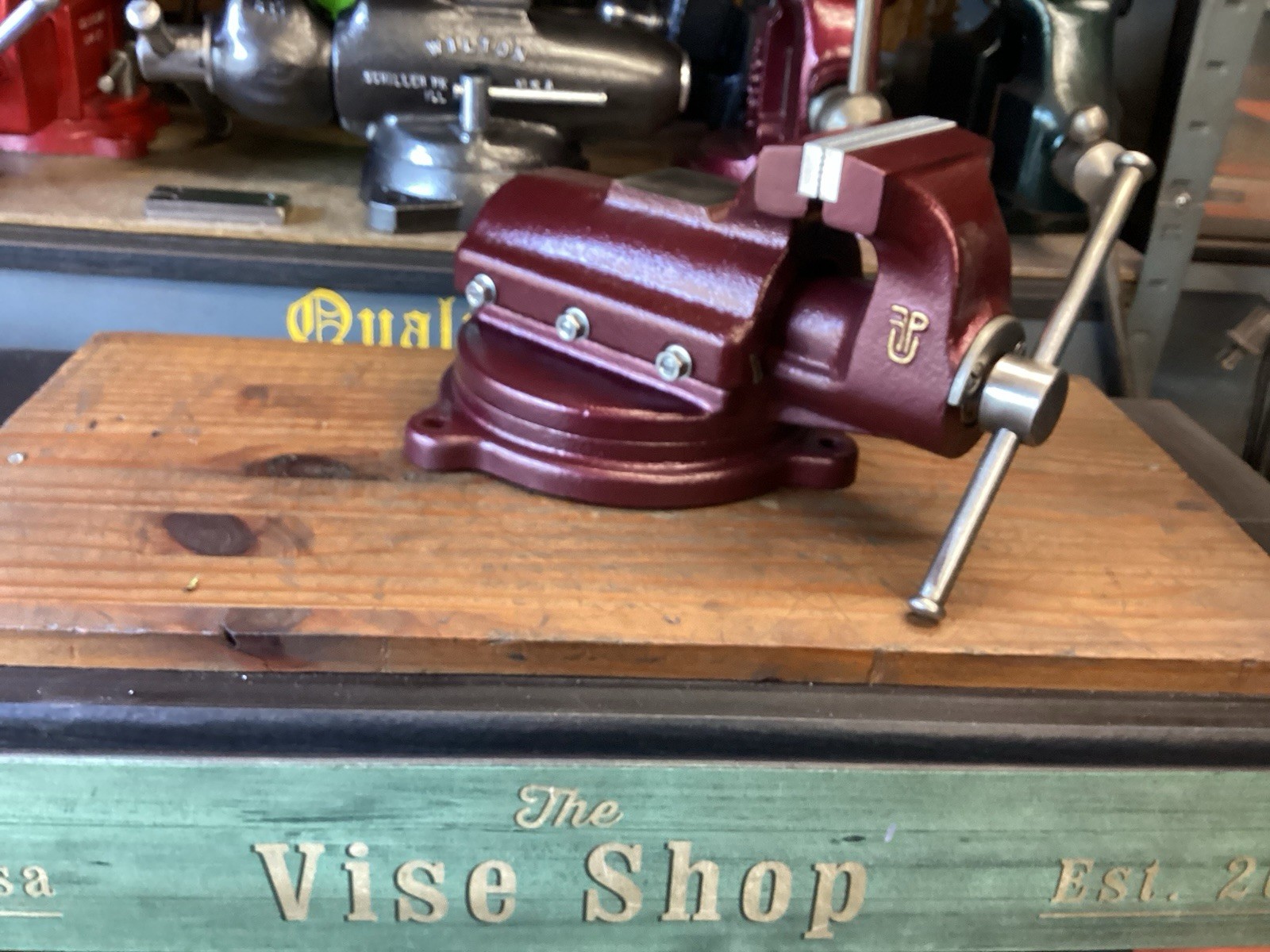 Restored Vintage Fpu Bullet Bench Vise 4 In Jaws 42 Lbs Poland 70s
