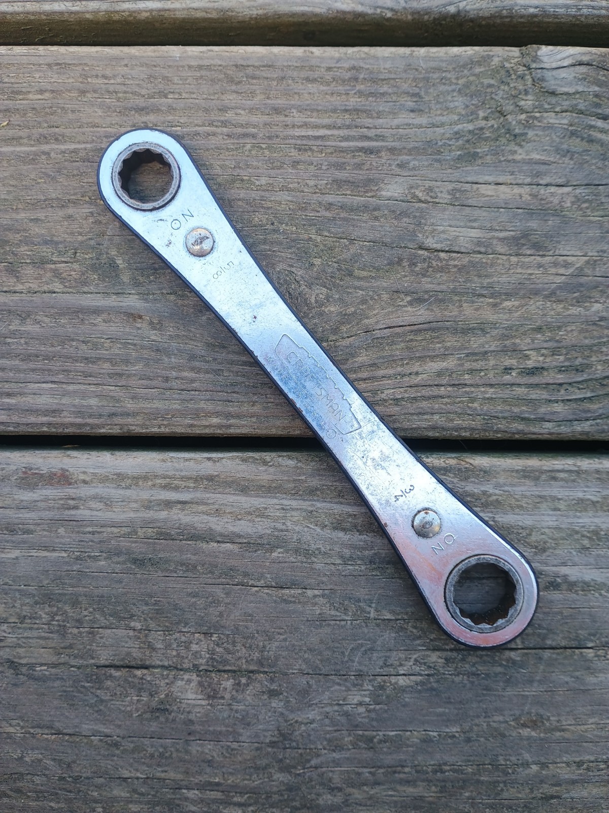 Vintage Craftsman 5/8″ & 3/4″ 12 Point Ratcheting Wrench USA