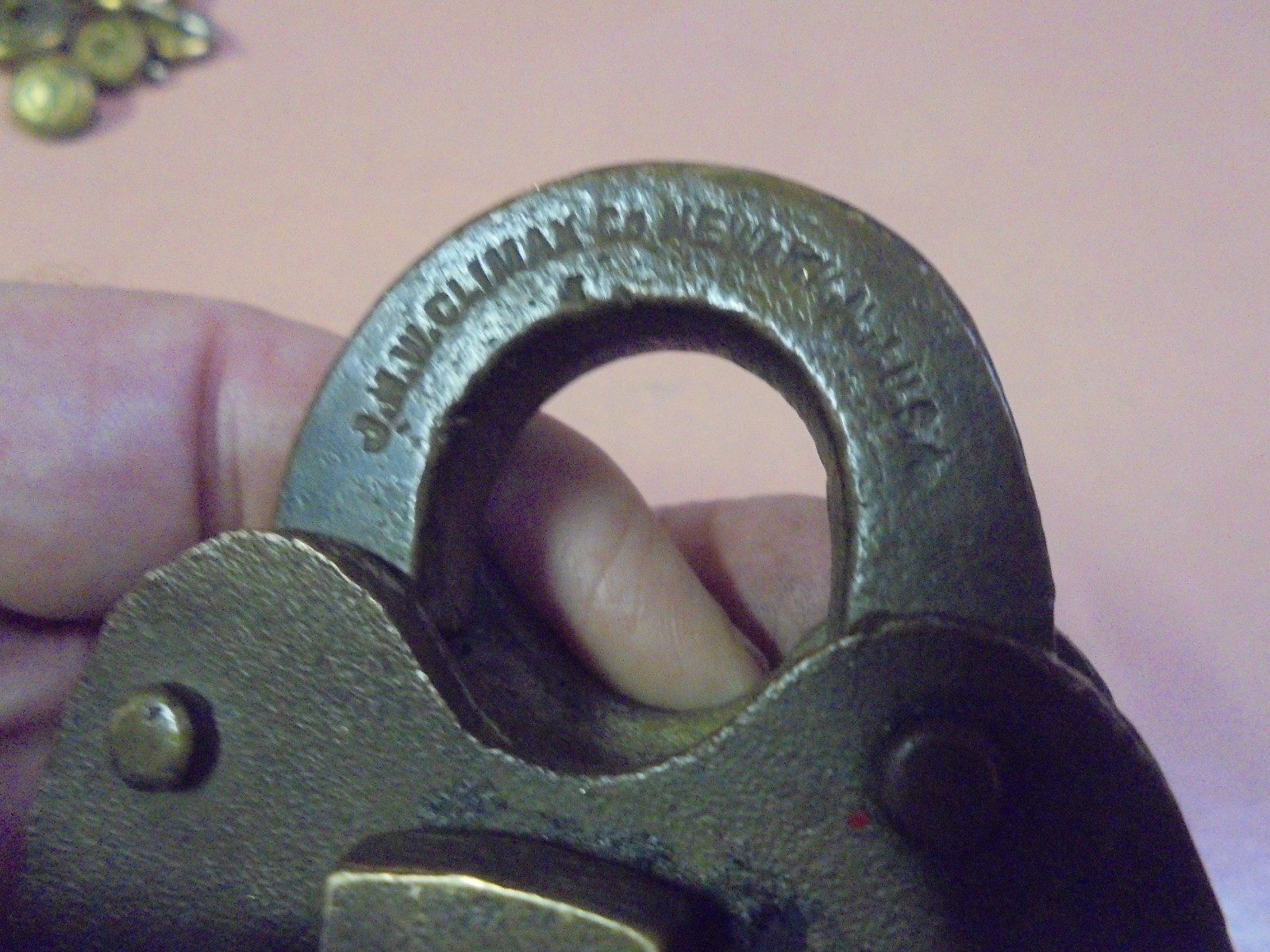 Vintage J. N. W. Climax Co. Padlock no key