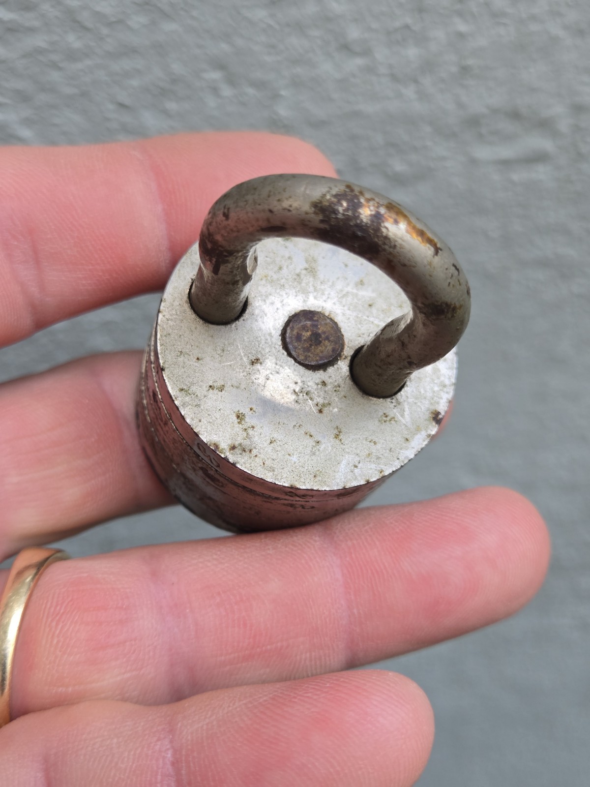 Rare Antique G&P Rotating Barrel Combo Lock Combination Padlock Unknown Combo
