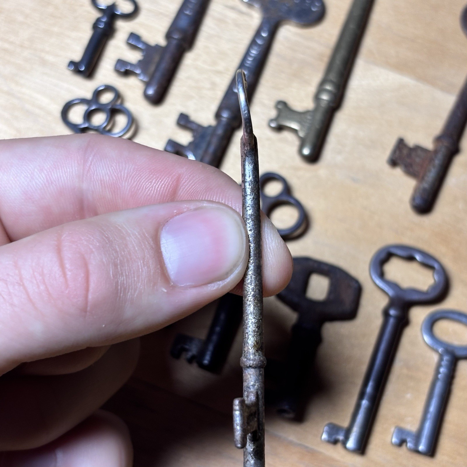 Lot of 14 Vintage Antique Skeleton Keys Yale Master Key Metal Variety