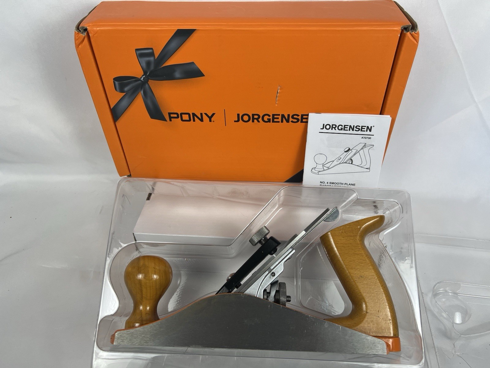 JORGENSEN No.4 10” Wood Hand Plane New Open Box