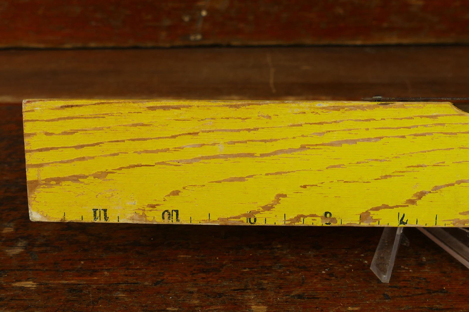 Vintage Wood “COAST TO COAST” Hardware Stores 12” Ruler/Level Advertising