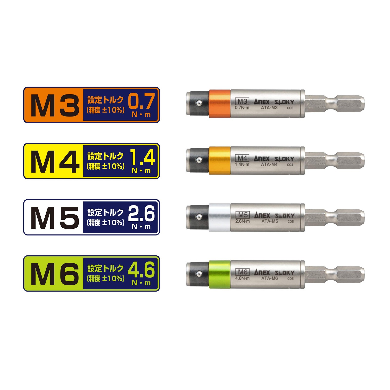 ANEX torque adapter for electrical work M5 (2.6Nm) ATA-M5