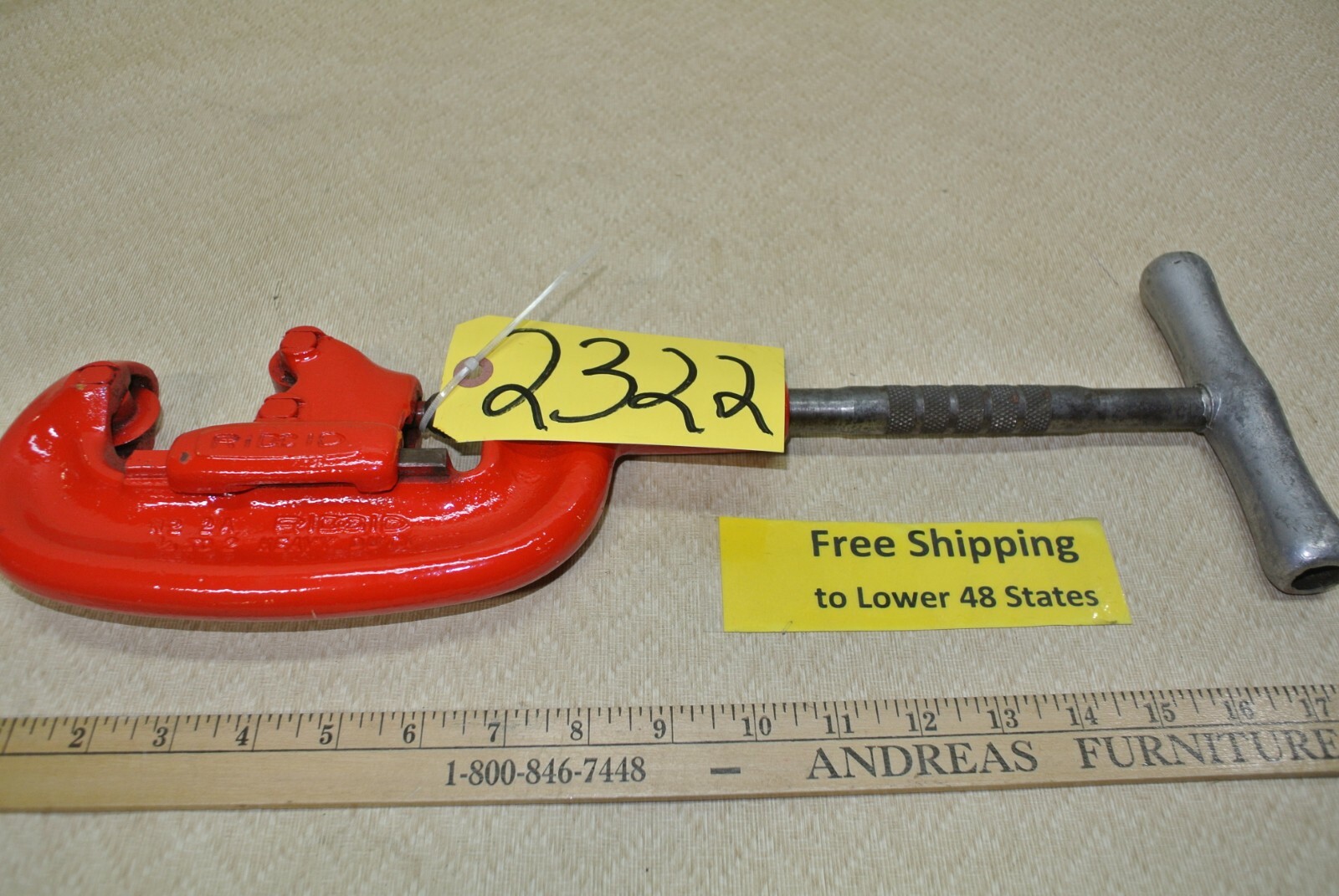 Ridgid # 2A Heavy Duty 3 Wheel 1/8″ to 2″ Pipe Cutter Plumbing/Electrical tool