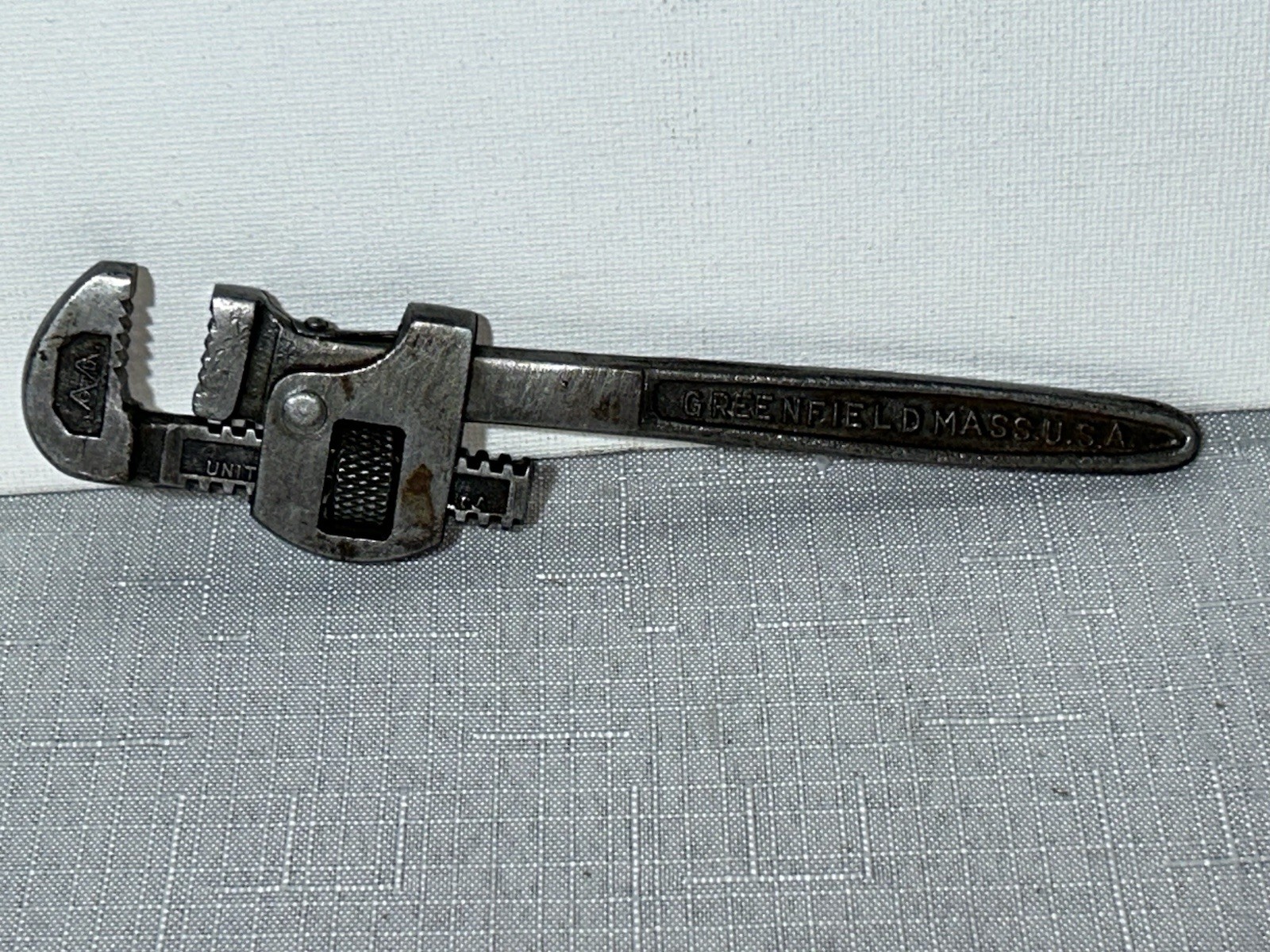 Vintage GTD Corp.6” Pipe Wrench Made In Greenfield Mass.USA.