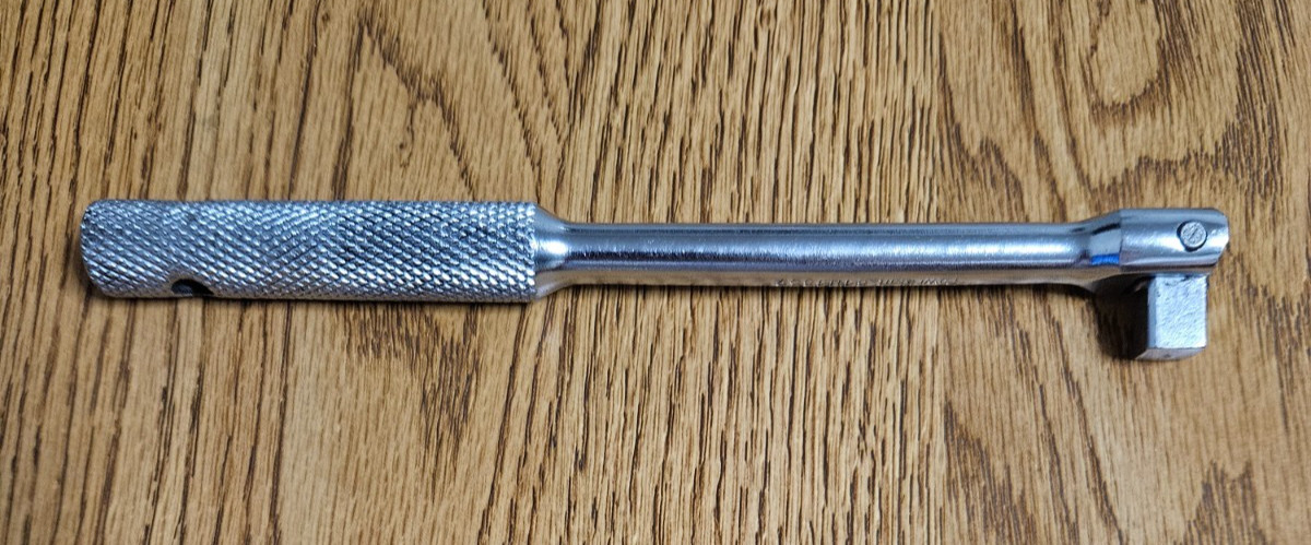 Vintage 3/8″ Drive x 8″ POWR-KRAFT Breaker Bar 84H4839 Very Nice Shape