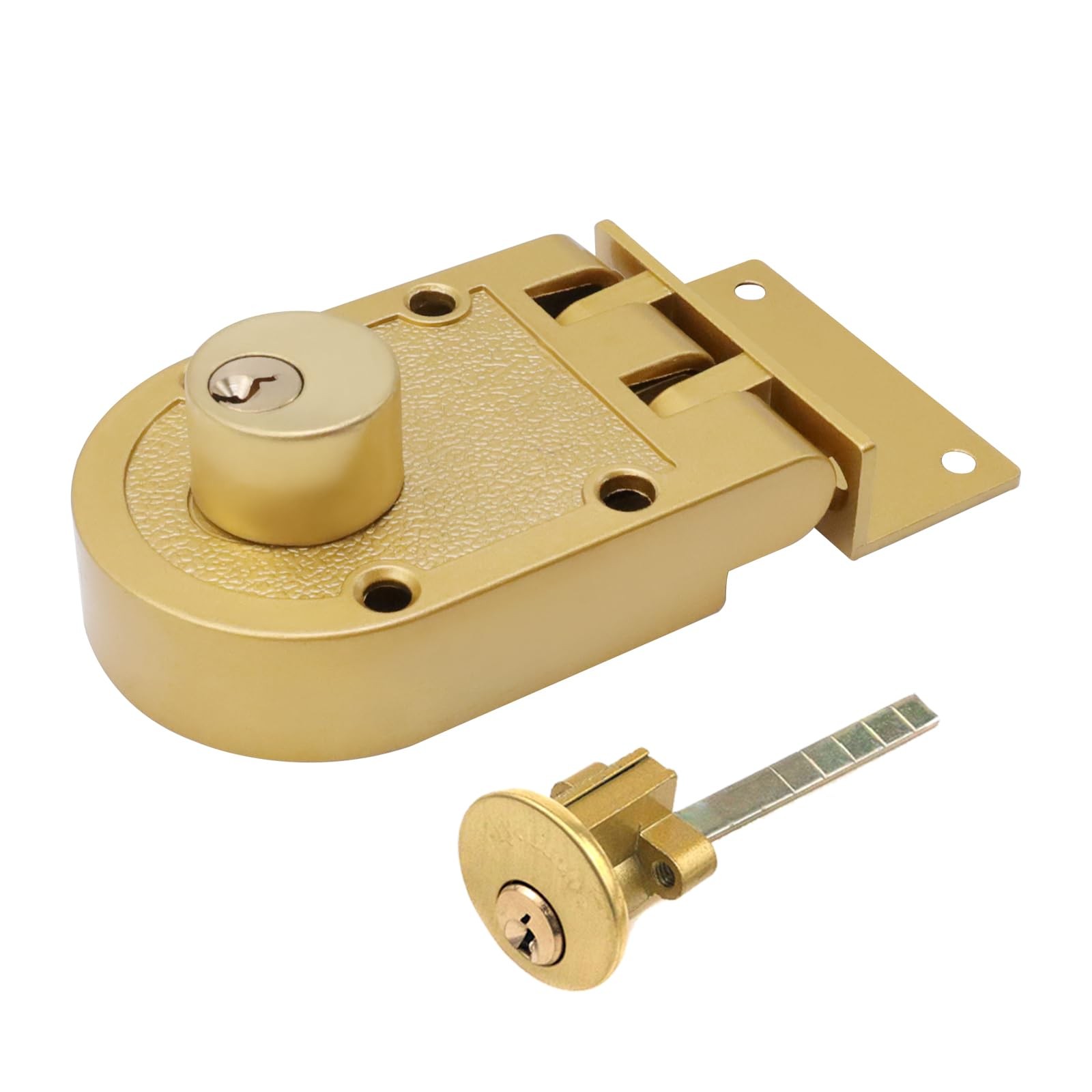 MY MIRONEY Jimmy Proof Deadbolt Lock Heavy Duty Safety Double Cylinder Gold