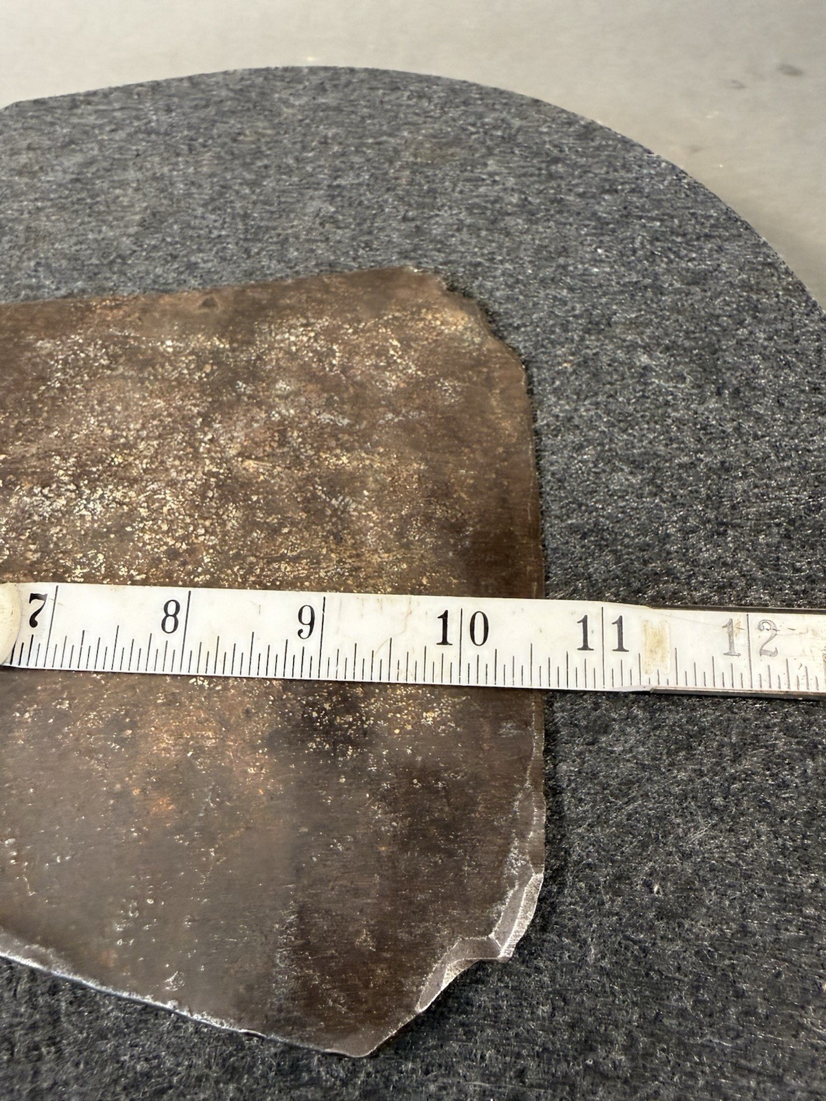 Antique Vtg Long Steel Felling Wedge Bucking Logging. Large.Tree Felling. 8lb