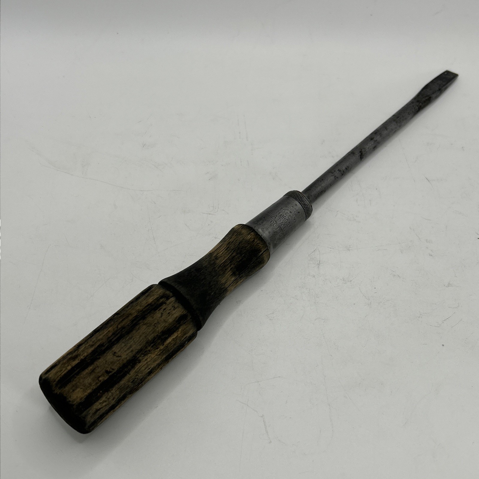 Vintage Yankee North Bros No 90 Screwdriver Flathead Slotted 14 Inch Made in USA