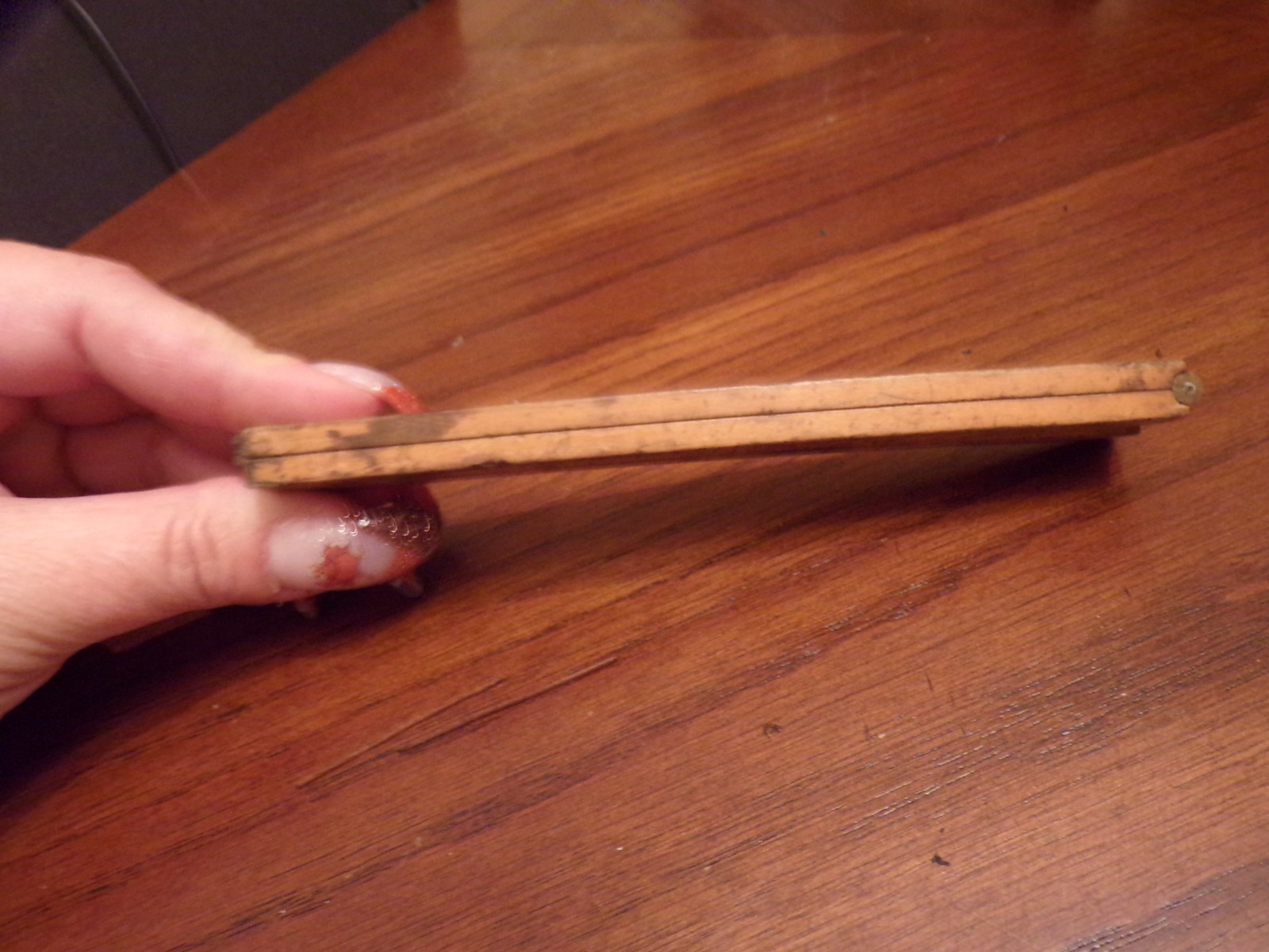 VTG Wooden Folding Ruler Boxwood Made in USA