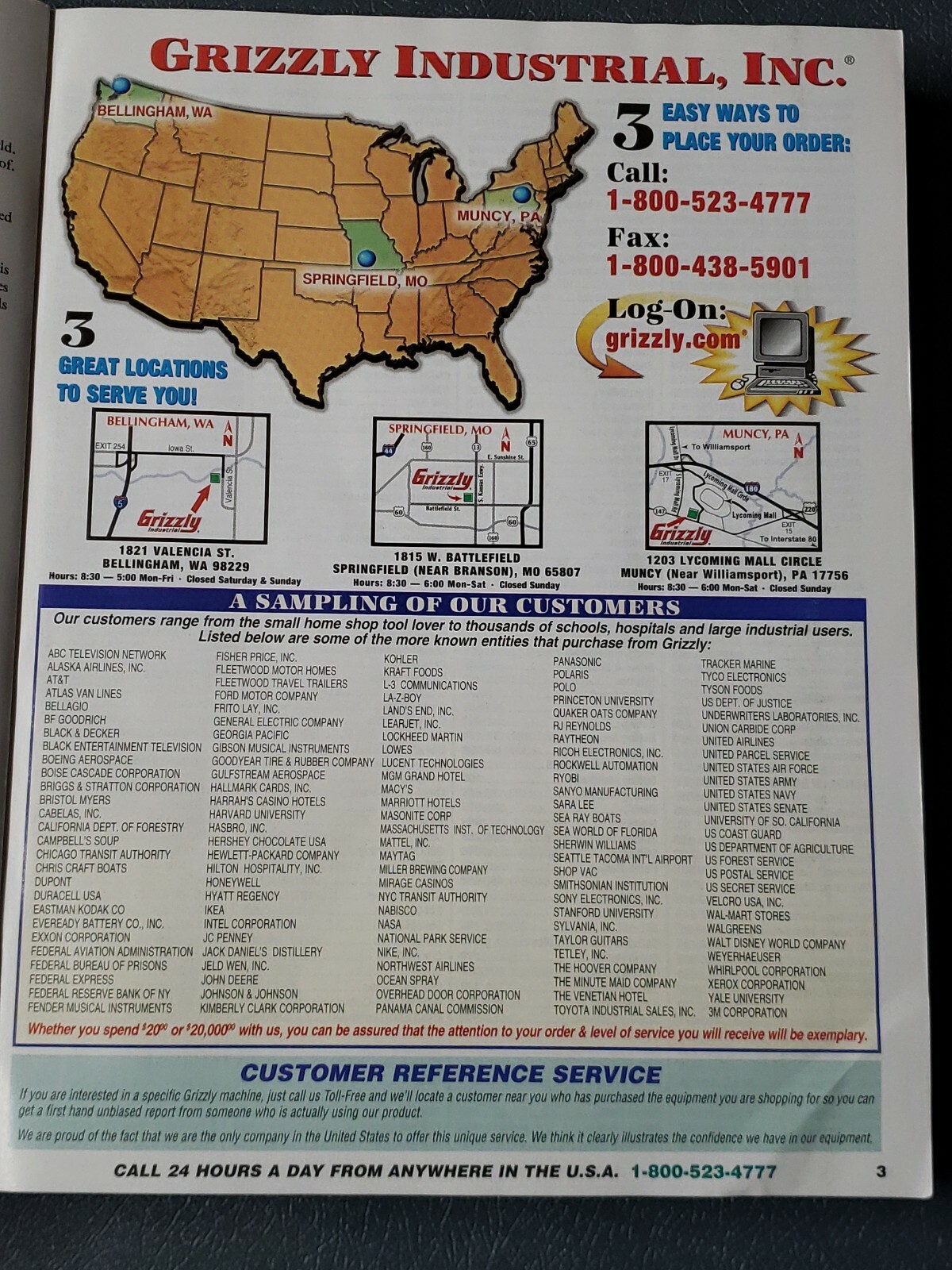 Grizzly “2009” Industrial Catalog “Purveyors of Fine Machinery” Wood & Metal