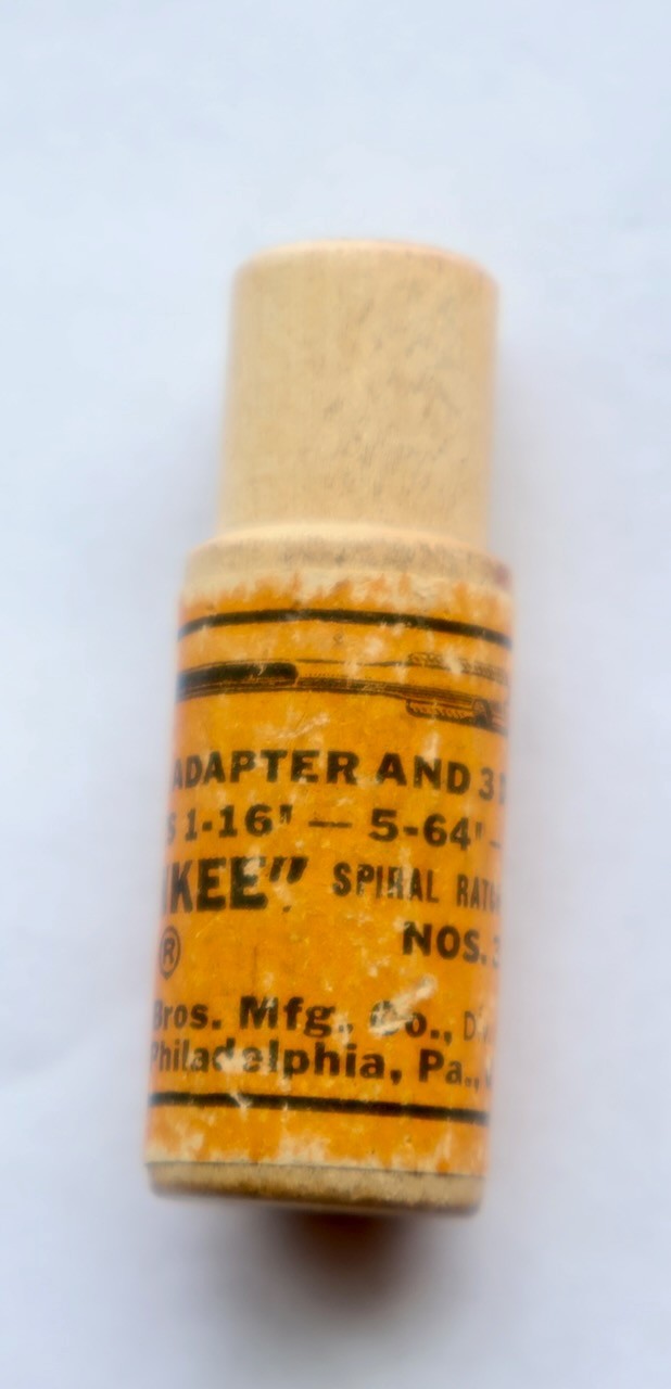 North Bros “YANKEE” No. 359 Huck Adapter for Nos. 35 & 135 Spiral Drivers + Bits