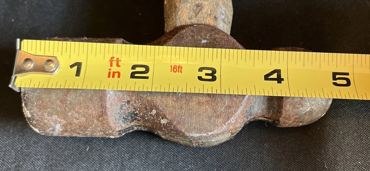 Antique Heavy Duty Blacksmith Ball Peen Hammer 10″ Very good condition