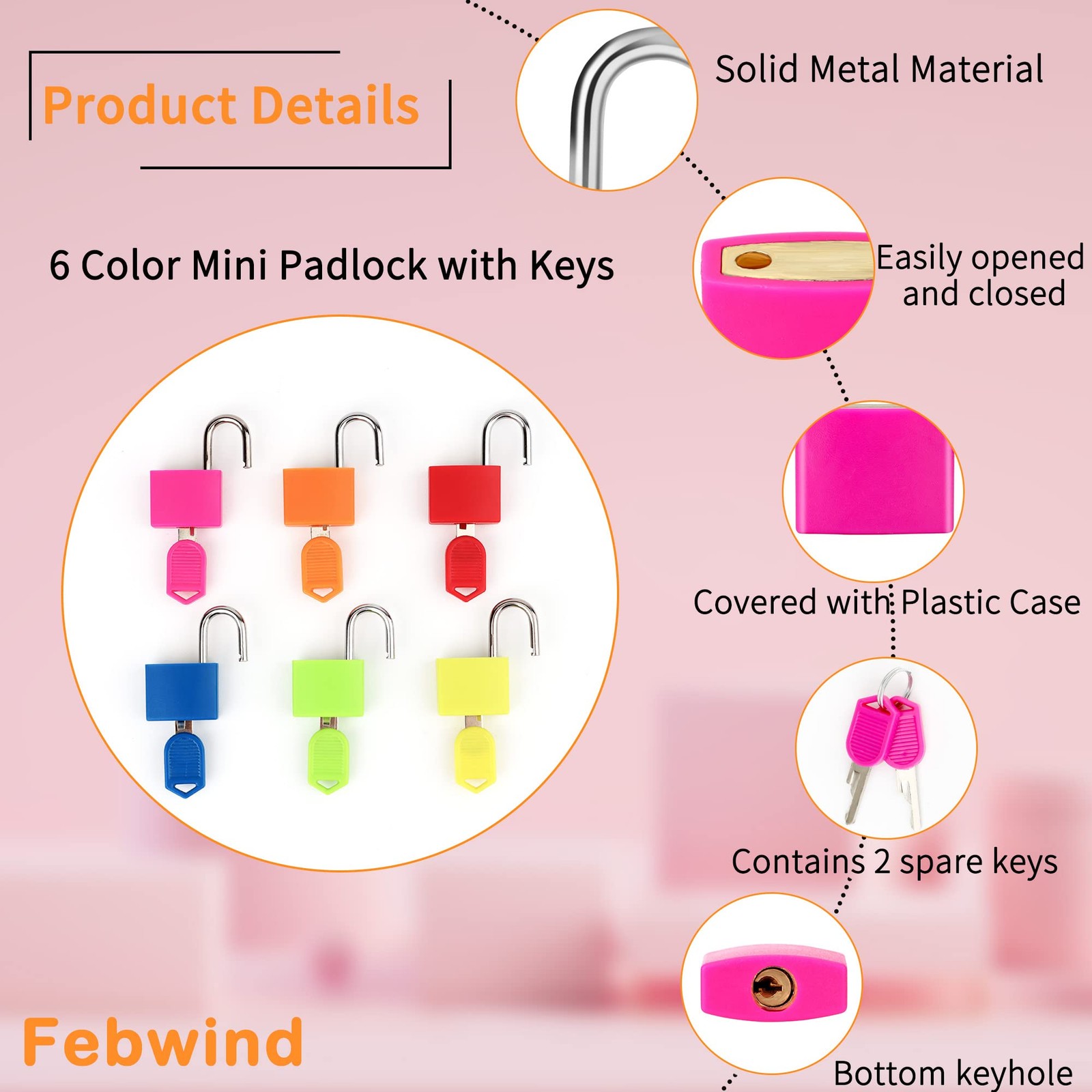 6 Pcs Suitcase Locks with Copper Keys Protect Your Belongings with ‘s Set of …