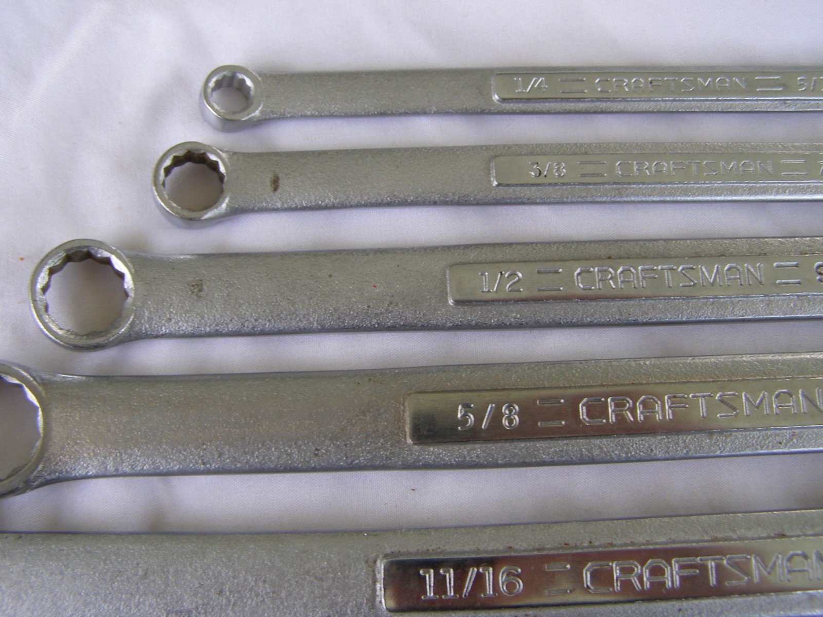 Very Nice 6 Pc USA -V- Series Craftsman SAE Double Box End Wrench Set 1/4 – 7/8