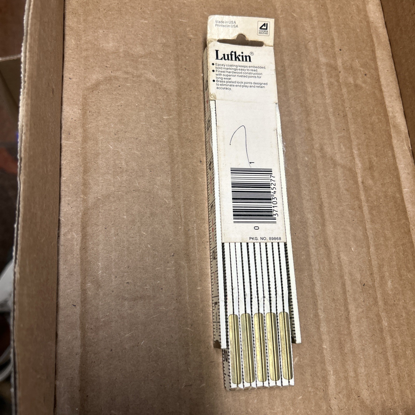 Vintage Lufkin Cooper Tools 6′ Home Shop Universal Rule No. 460