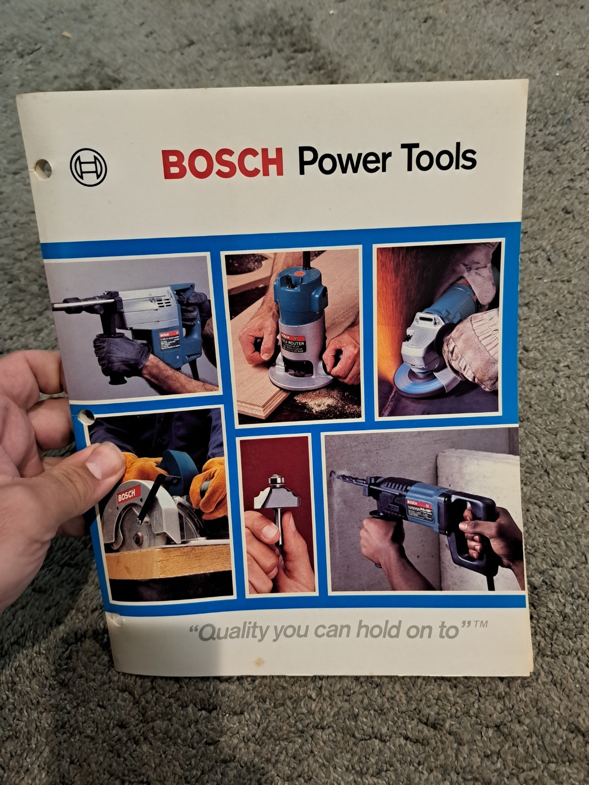 Vintage Bosch Tools Catalog Routers Hammers Sanders Drills 1986