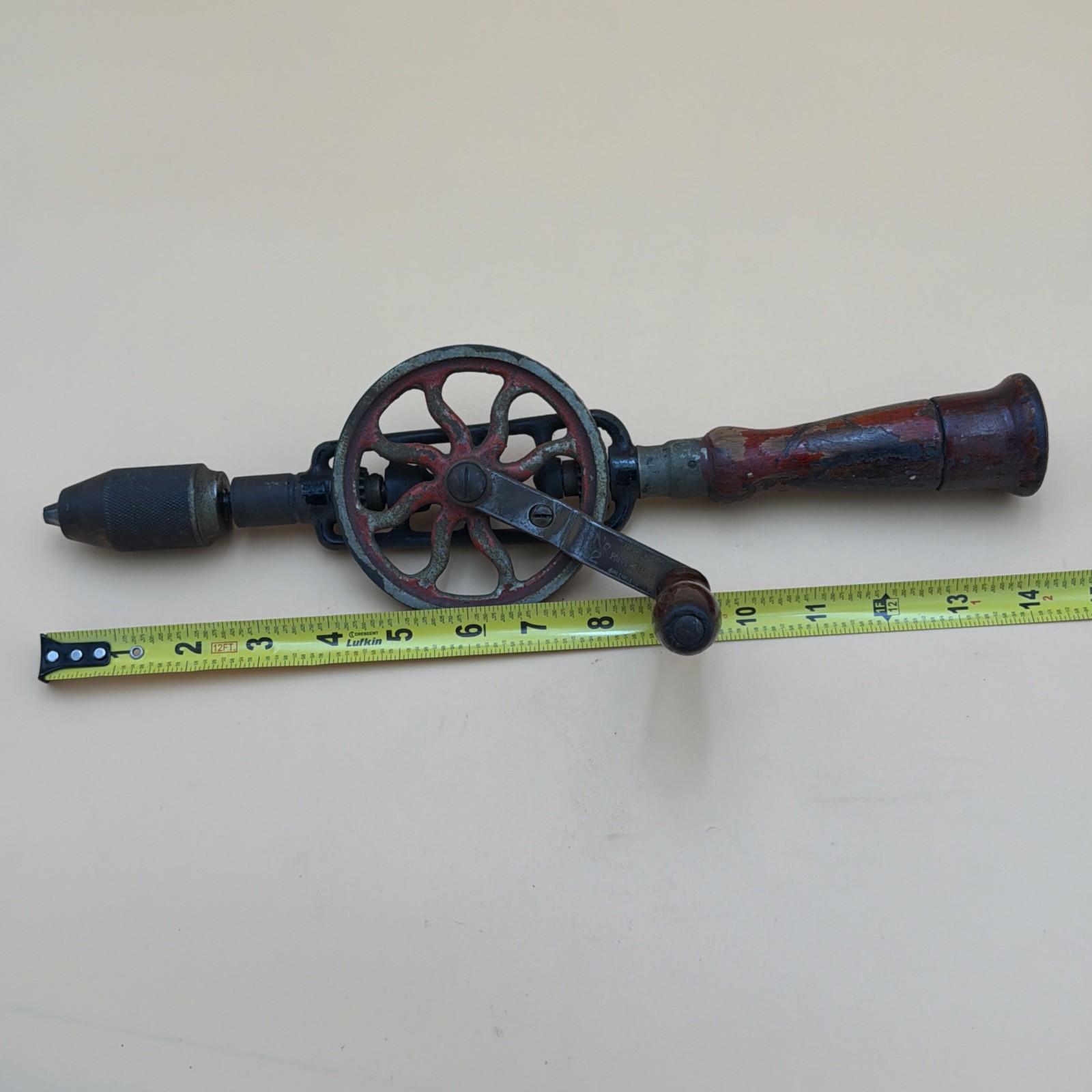 Vintage MILLER’S FALLS No. 2 Egg Beater Hand Drill. Different Logo.