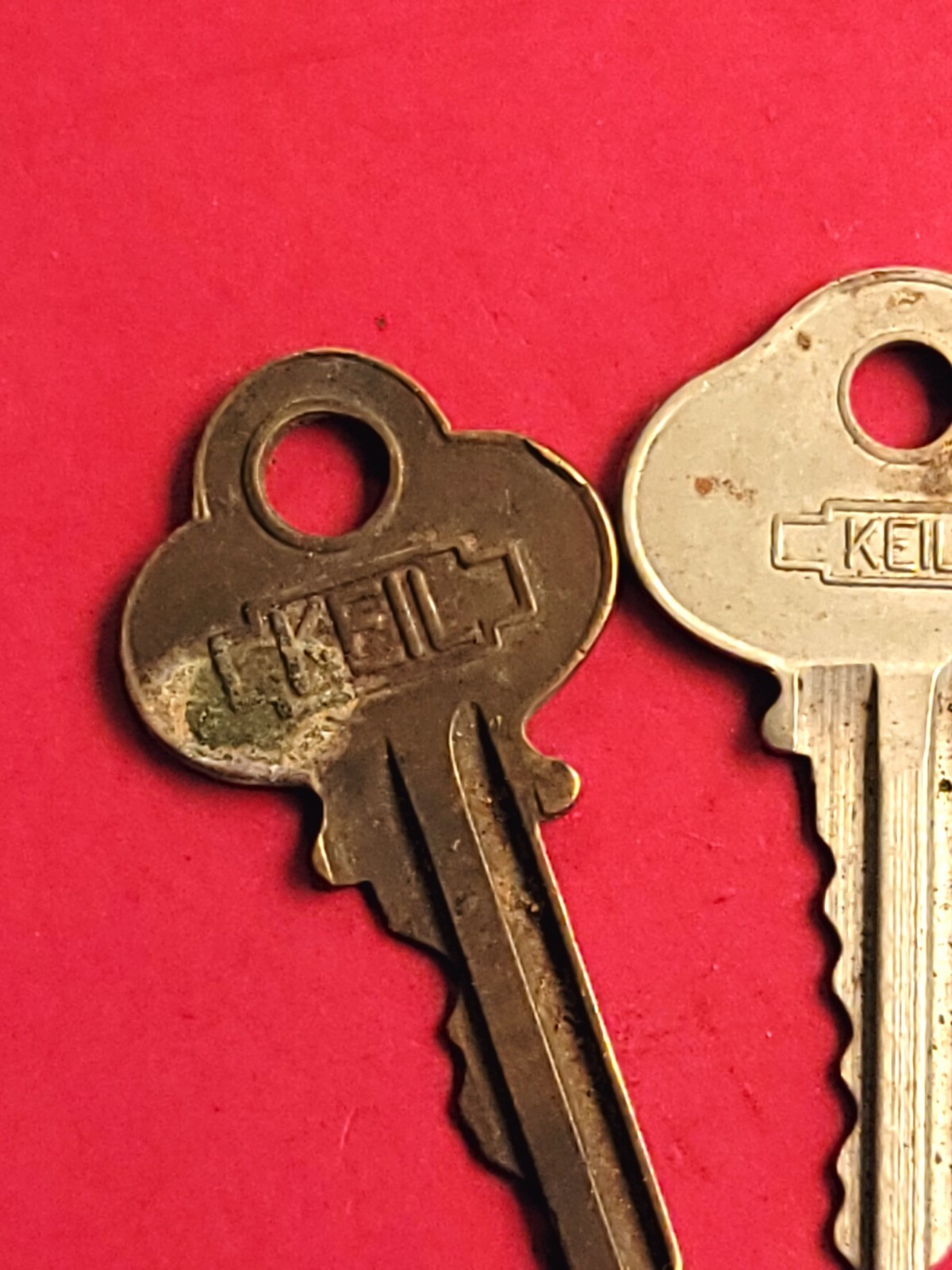 Lot of 3 Vintage Keil Keys No. 2KK, 103 & C102 Steam-Punk Old Keys USA Made