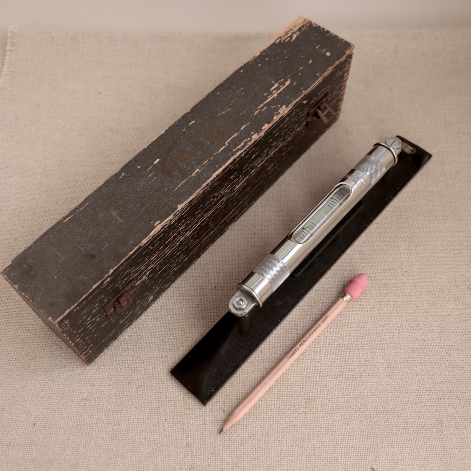 Moore & Wright Engineer Machinist Dual Level 301mm ELM Vtg Sheffield England Box
