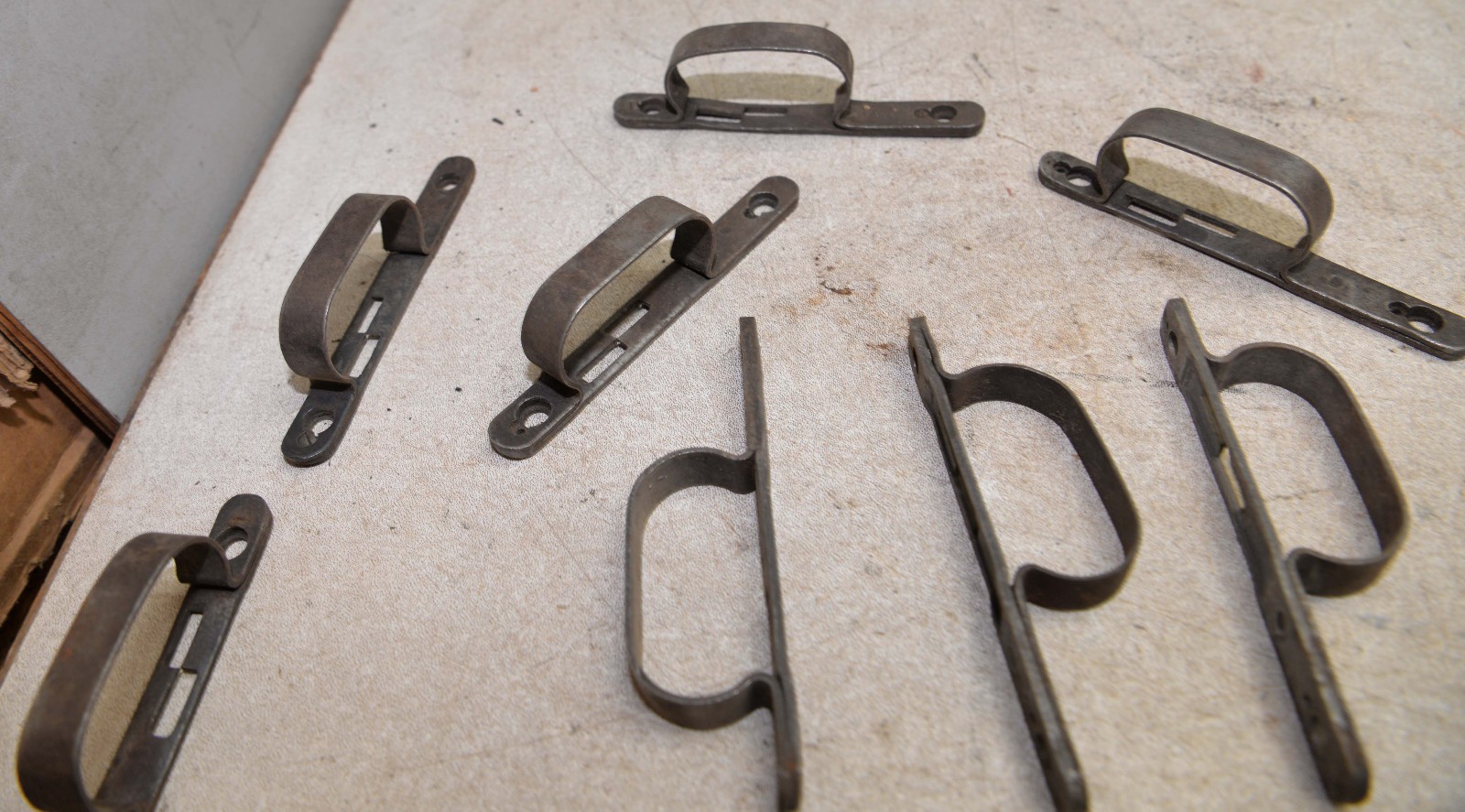 10 antique military rifle triger guard collectible gun part vintage tool lot