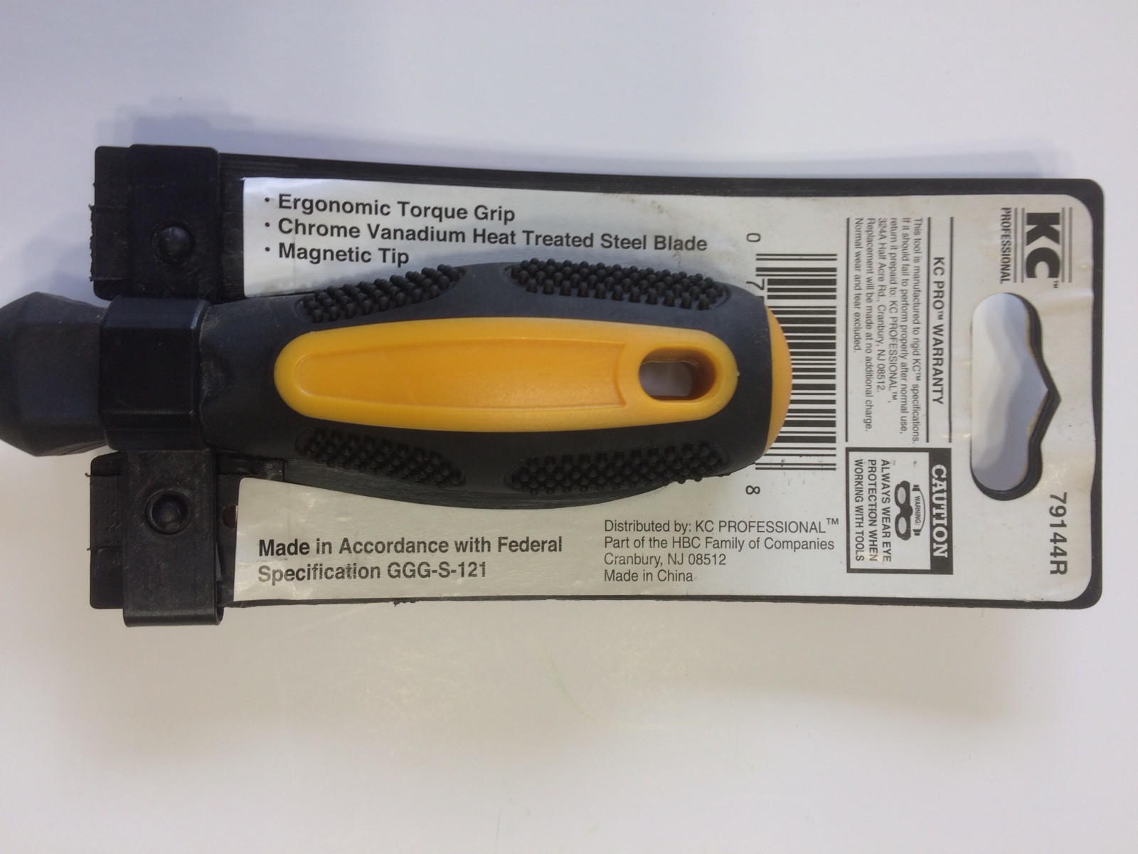 KC Pro Monster Cushion Grip Screwdriver 1/4″ x 4″ Slotted Magnetic Tip