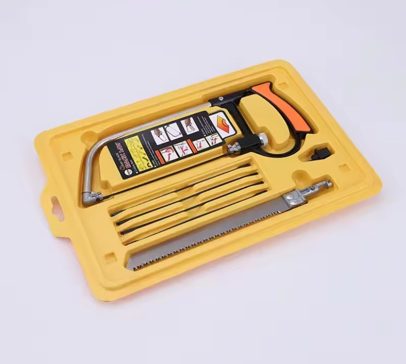 1set 8in1 Multi Purpose Hand Saw Kit with 6 Blades DIY Steel Tool – NEW