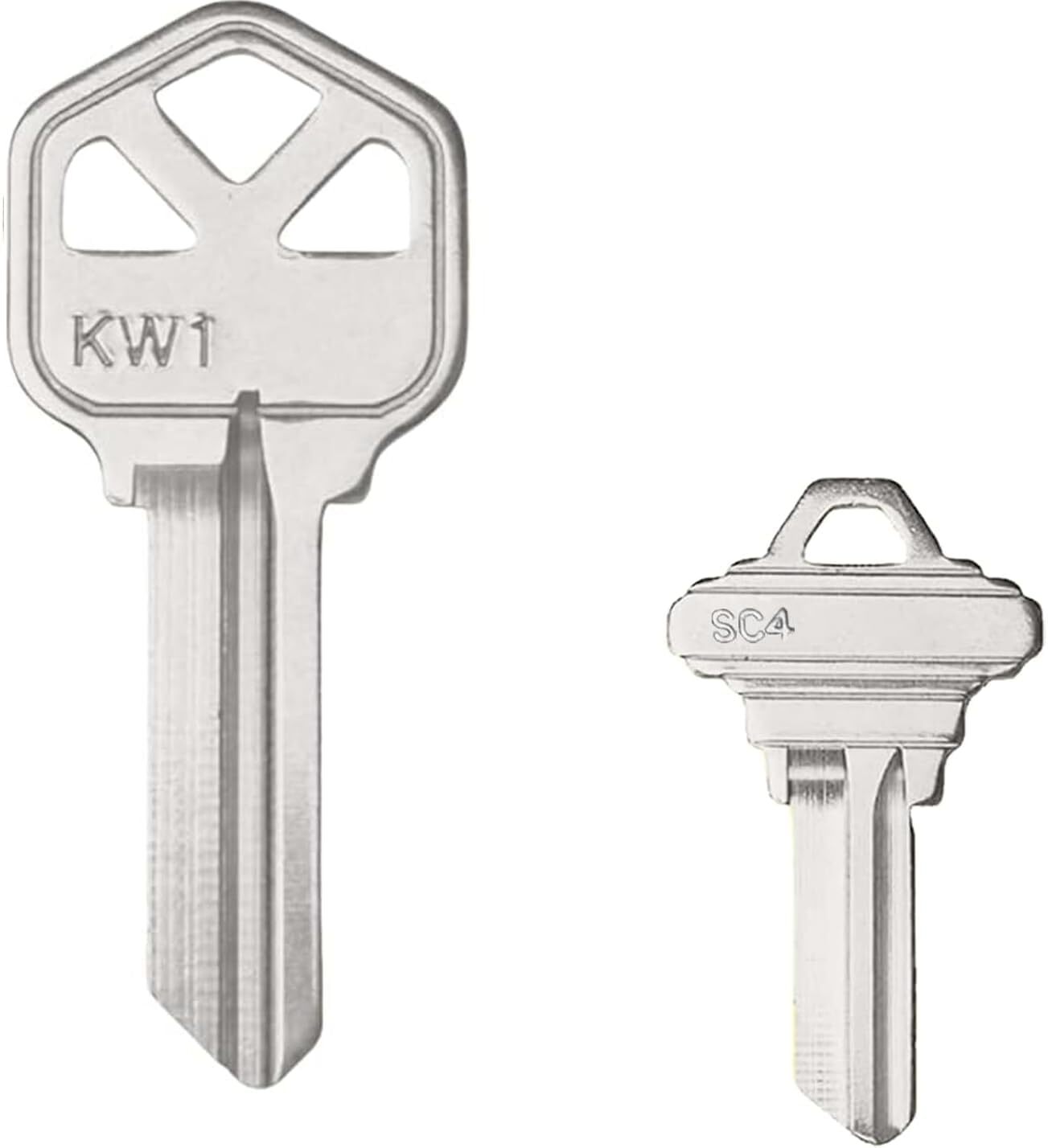 100 KW1+ 100 SC4 Blank Key Blanks Uncut Blank Keys Copper Structures Blank Key