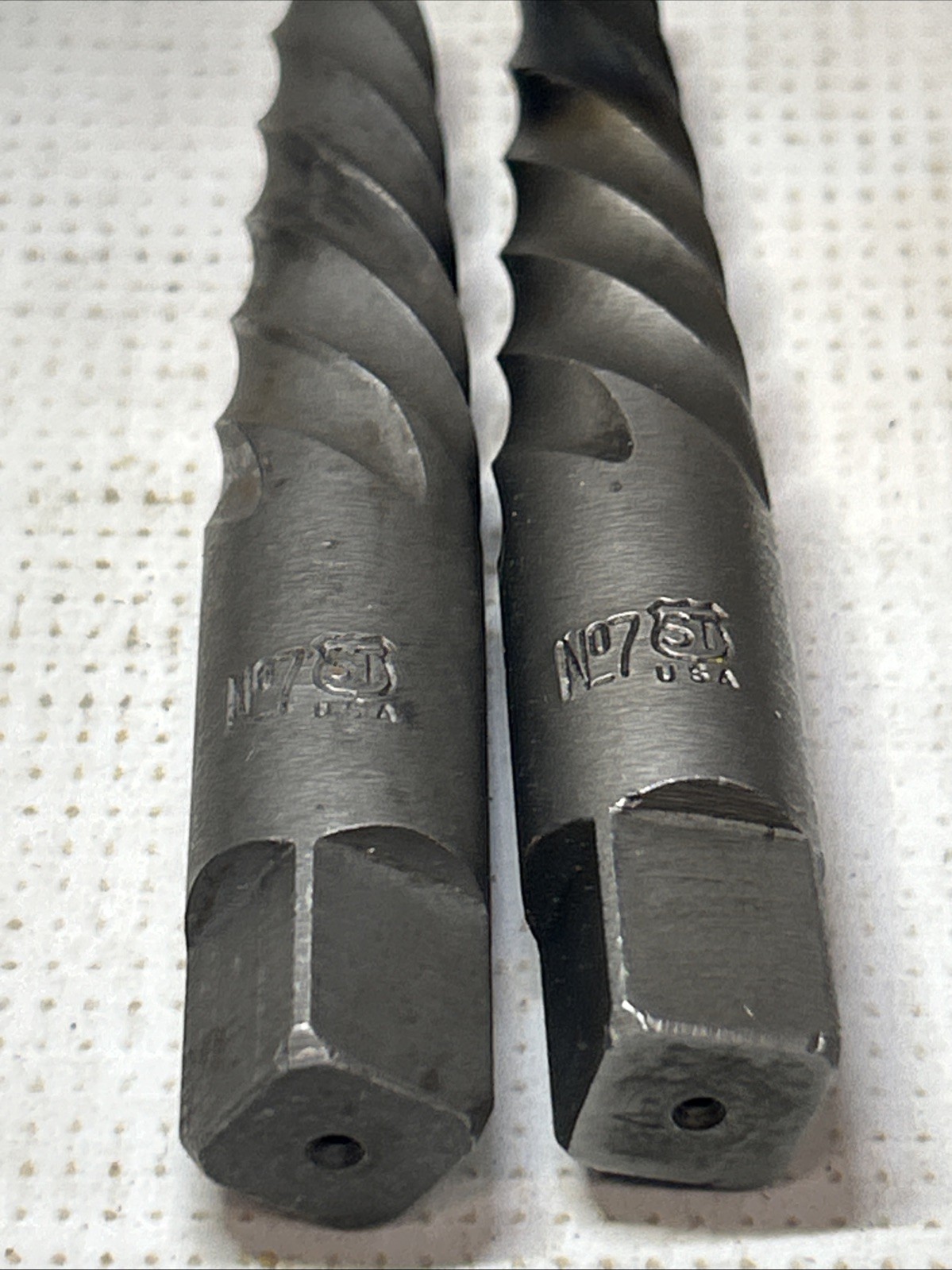 Vintage Lot of ST Co Screw Extractors Ezy Out EasyOut No 6 (3) & 7 (2) Machinist