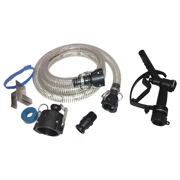Action Pump Hose Kit,Dia.1 In,Polypropylene,Camlok IBC-HK-8P2C Action Pump