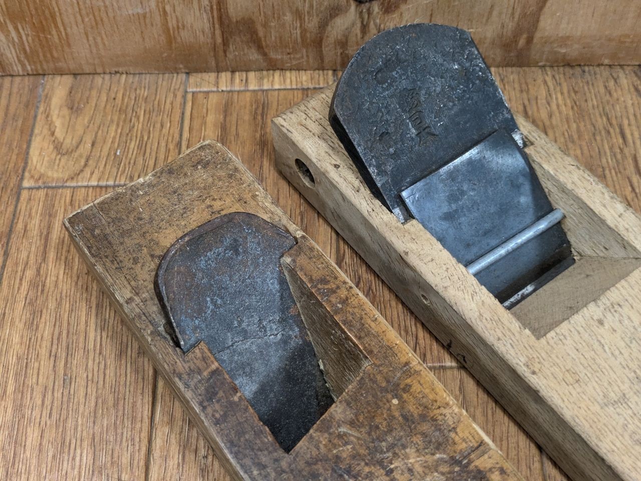 Japanese vintage Plane Carpentry Tool Kanna SET Signed from Japan 53.40mm NN449