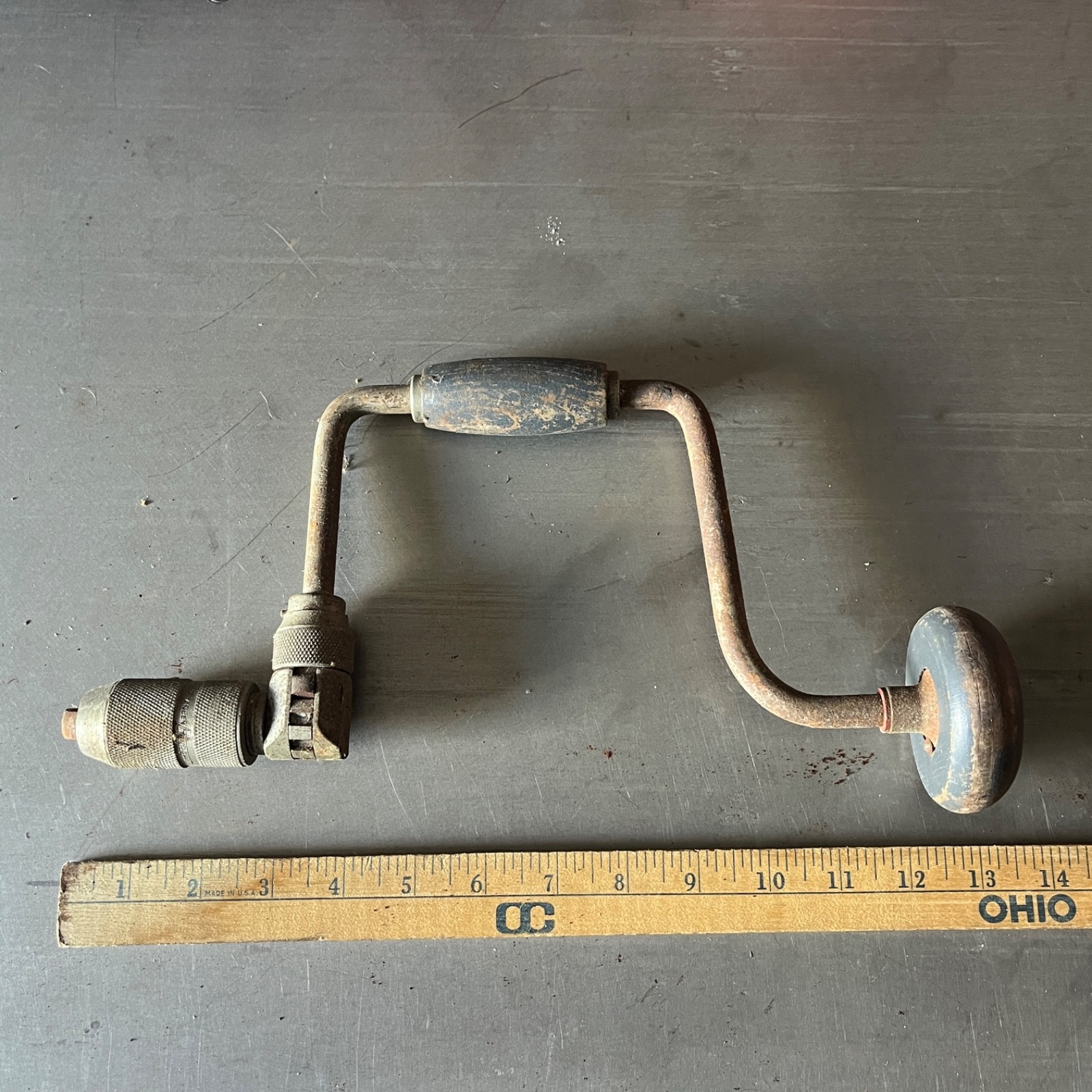 VINTAGE STANLEY HANDYMAN H1253 HAND DRILL