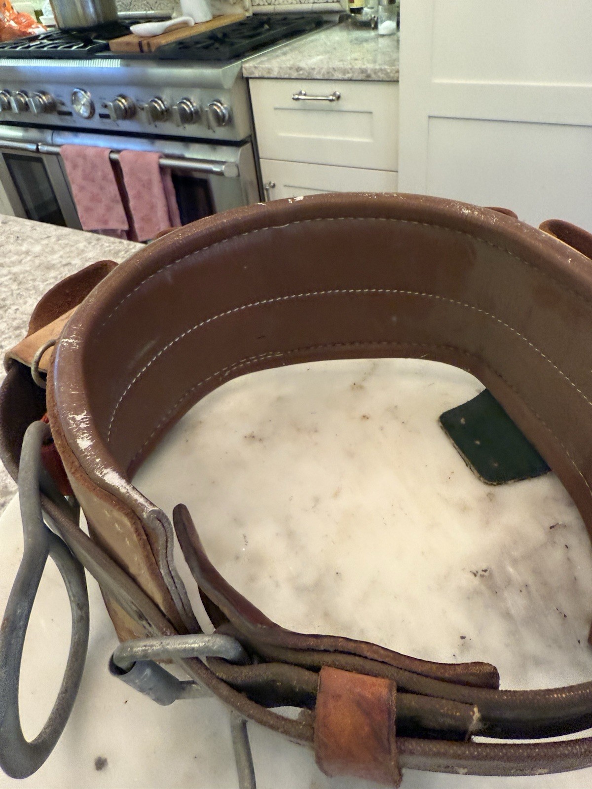 Vtg Klein Tool Belt Electrician 5249n19 Size 34-42 Leather 115487