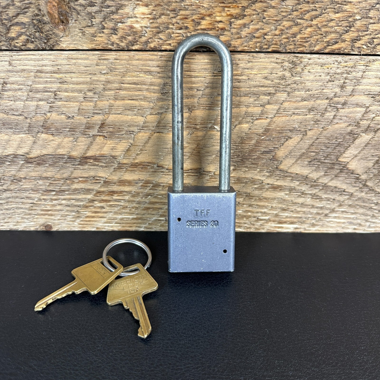Vintage American Lock Co. Padlock Series 30 w/ 2 Keys Hardened Long Shackle -USA