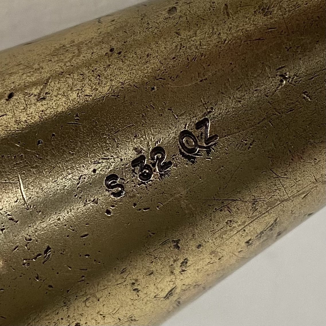 Vintage General Hardware Mfg Co No 800 32 Oz Brass Plumb Bob USA w/ Line