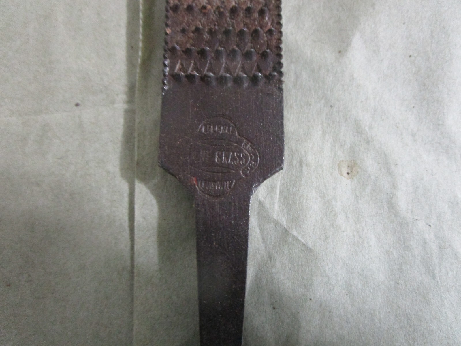 Vintage Belknap Blue Grass 10″ wood rasp File great big logo wood working tool