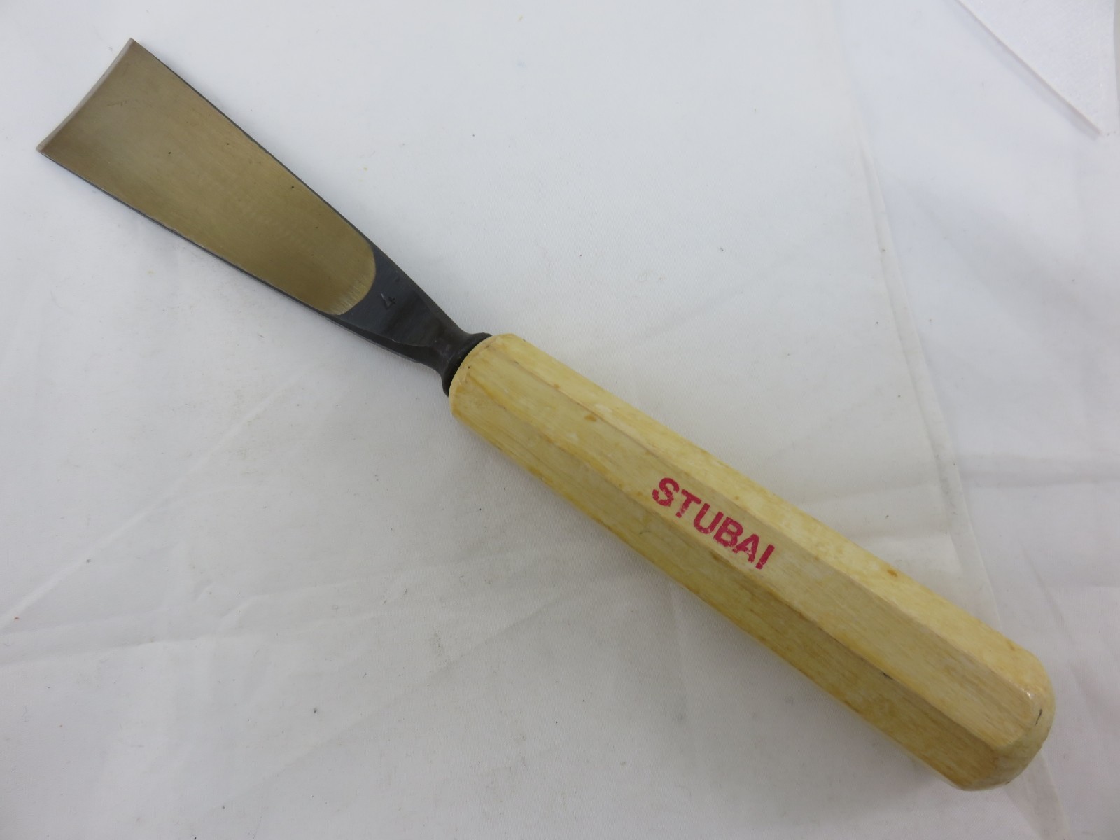 Stubai #4 Sweep 4 Straight Flat Chisel Wood Carving Tool 40mm Austria UNUSED